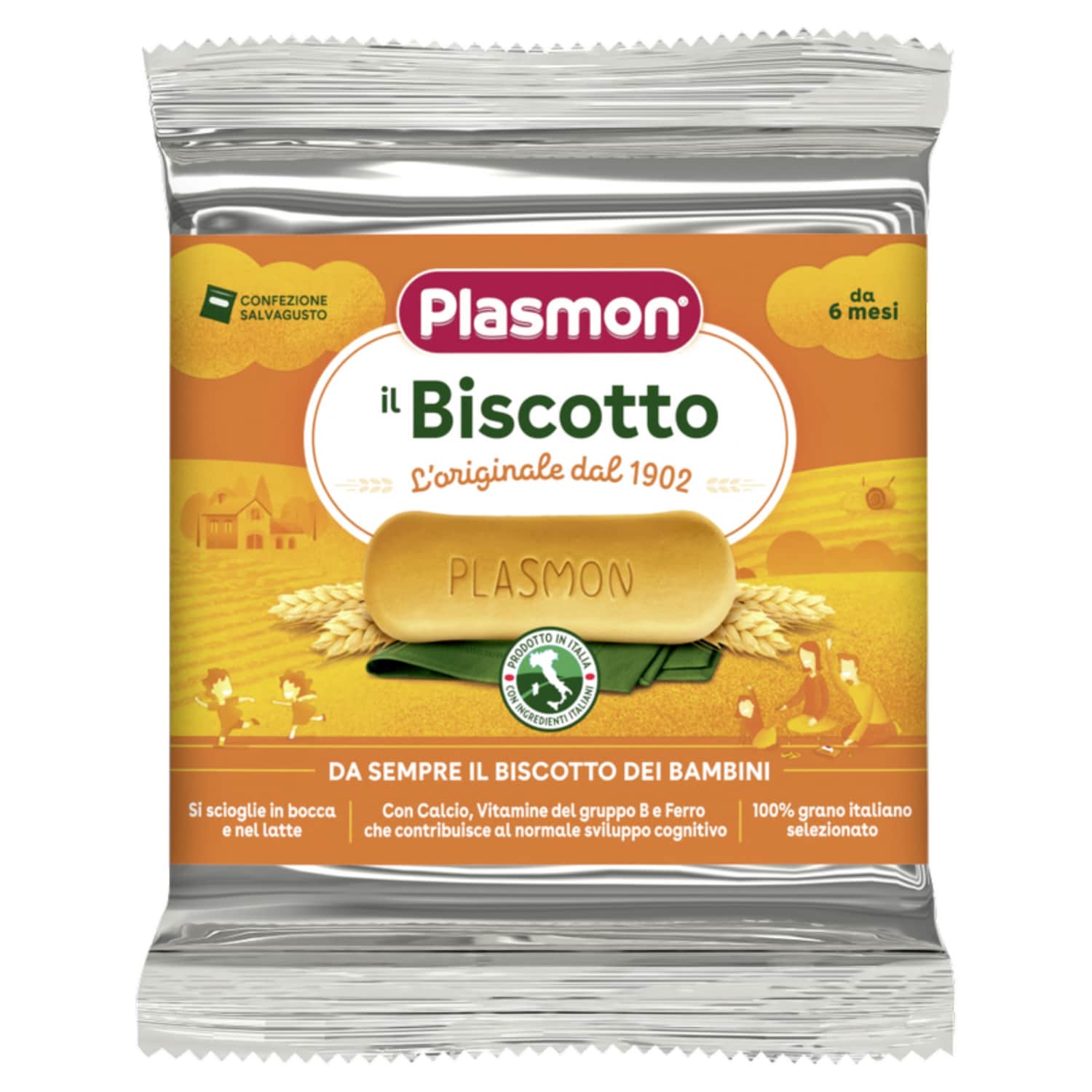 Sausain. kūdikiams PLASMON, nuo 6 mėn, 60 g