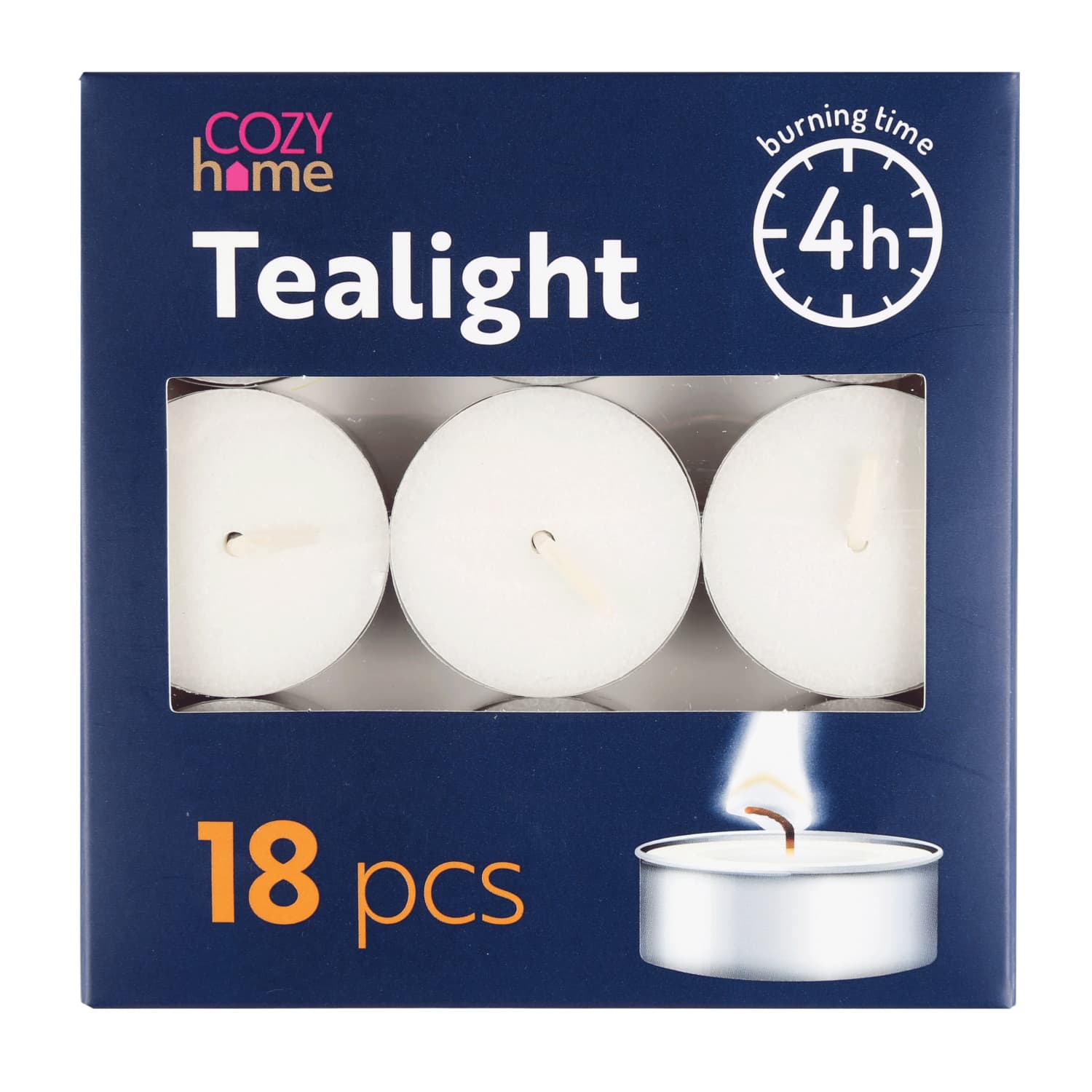 Tējas svece Cozy Home 18gab. 4h
