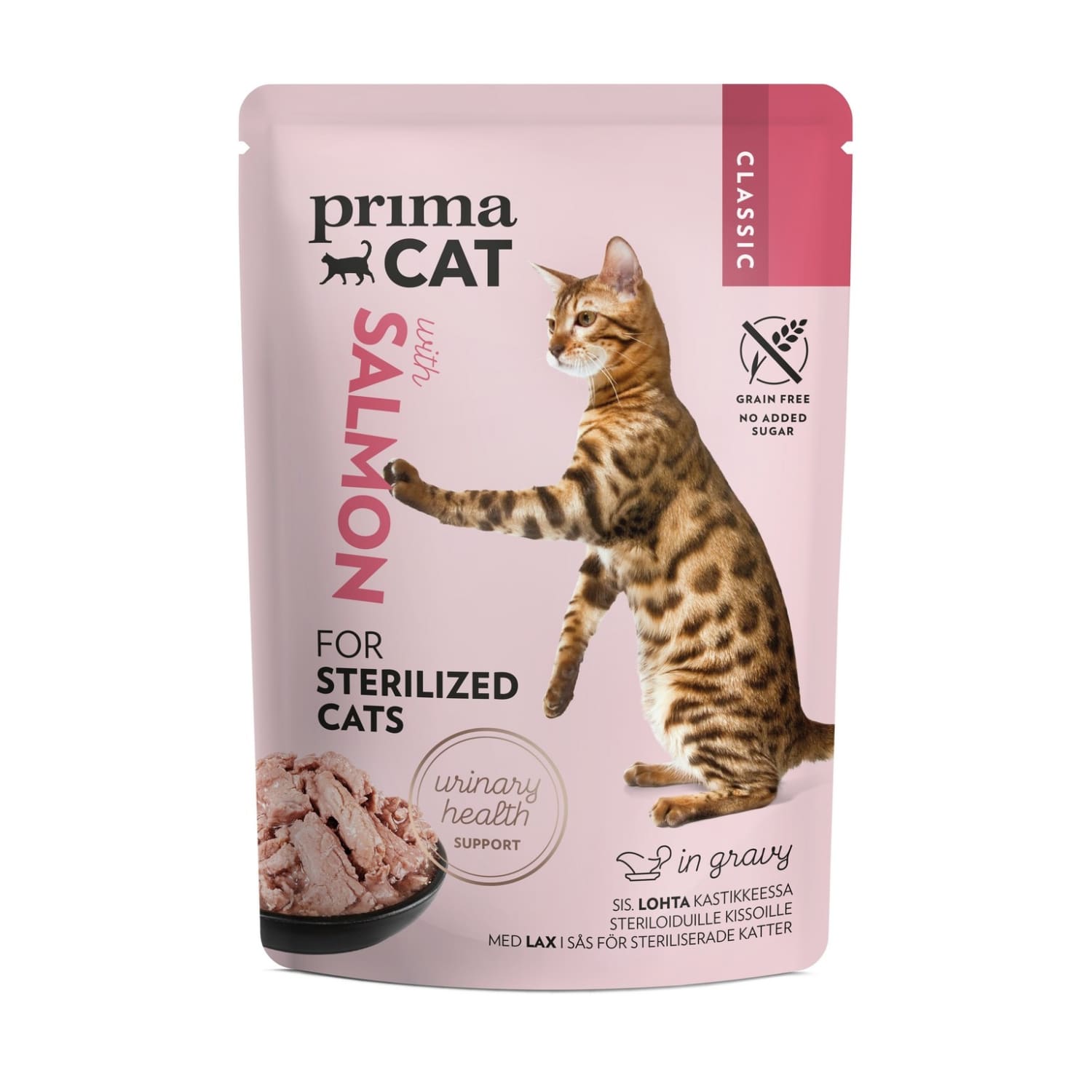 Ėdalas su laš.ster.katėms PRIMA CAT, 85g