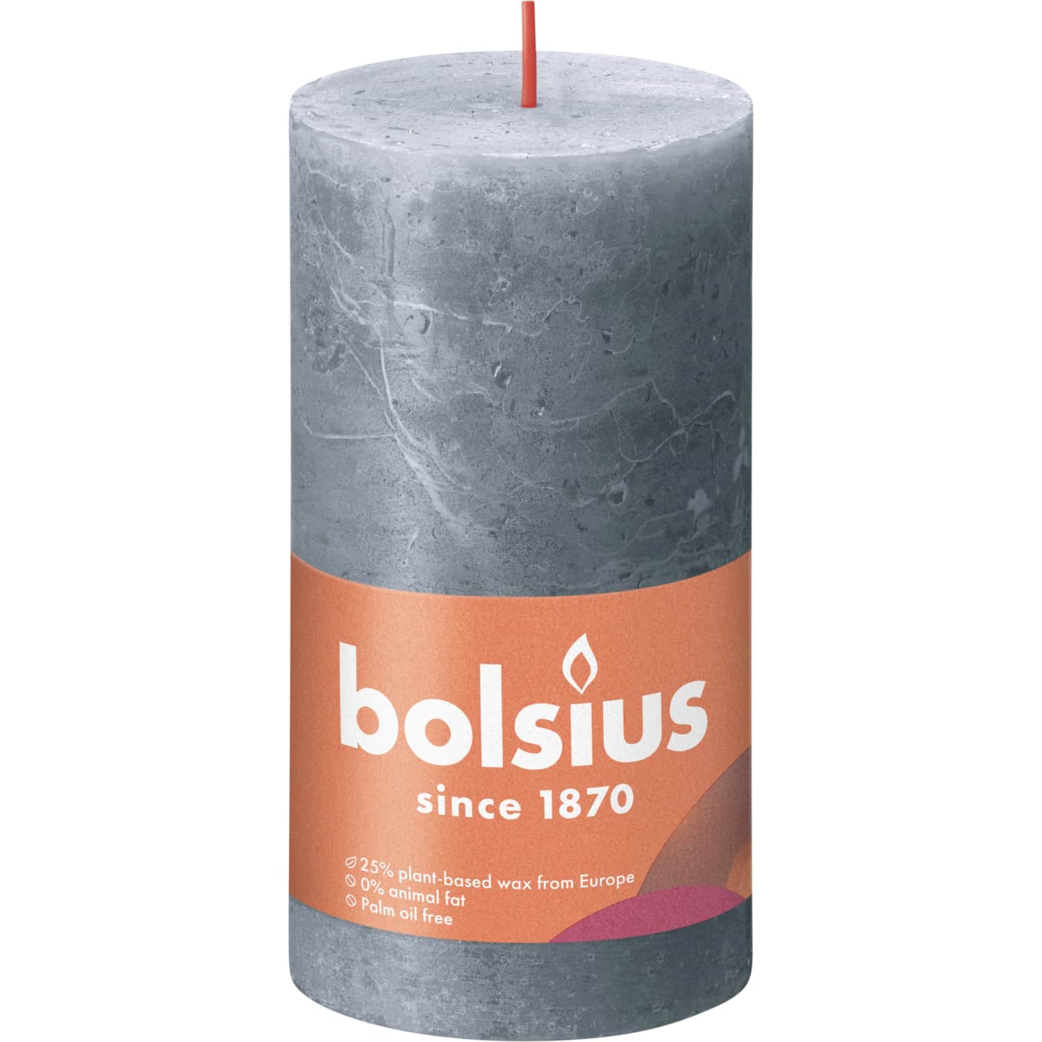 Sammasküünal Bolsius Rustic sinine, 13x7cm