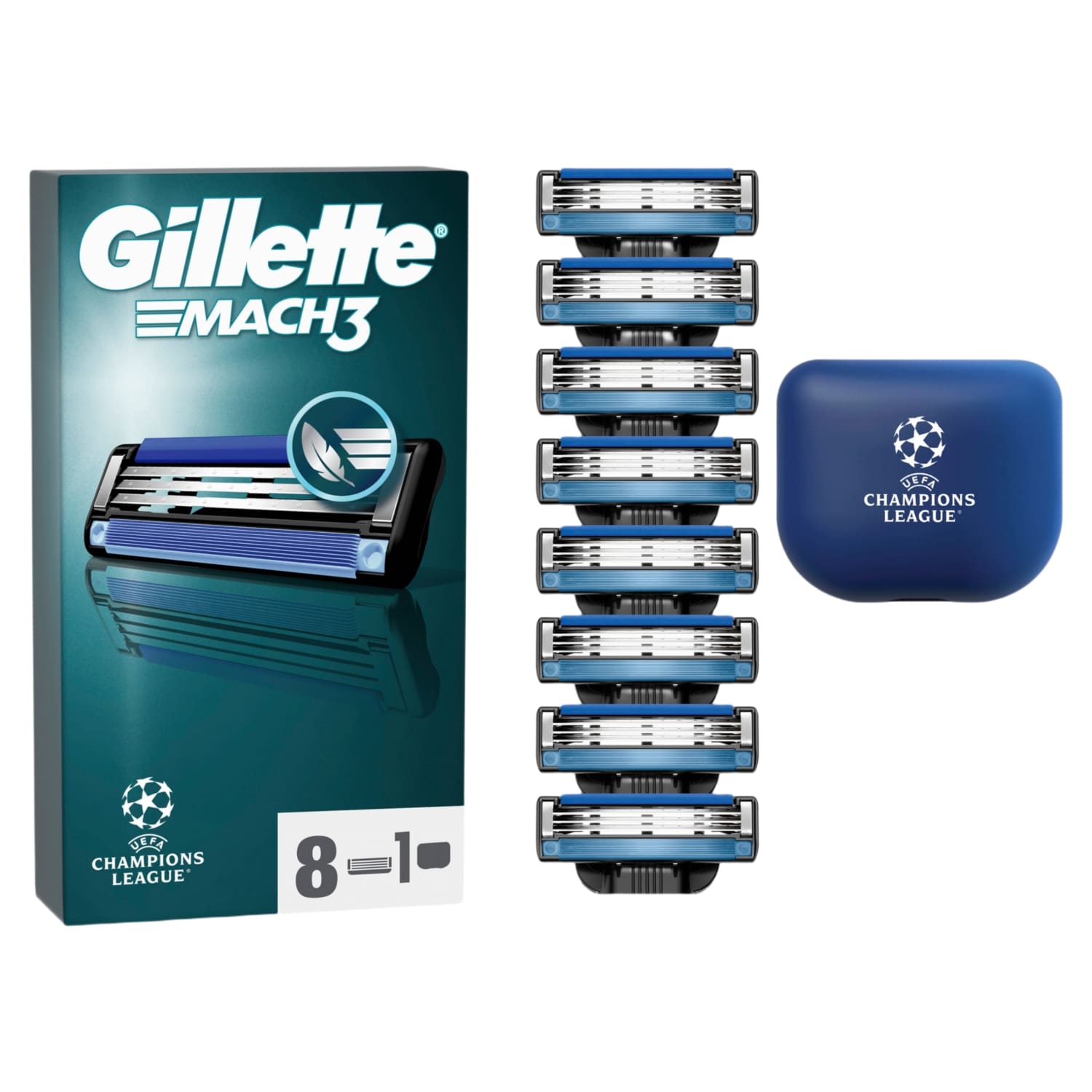 Skūš.kasetes Gillette Mach3, 8gab.