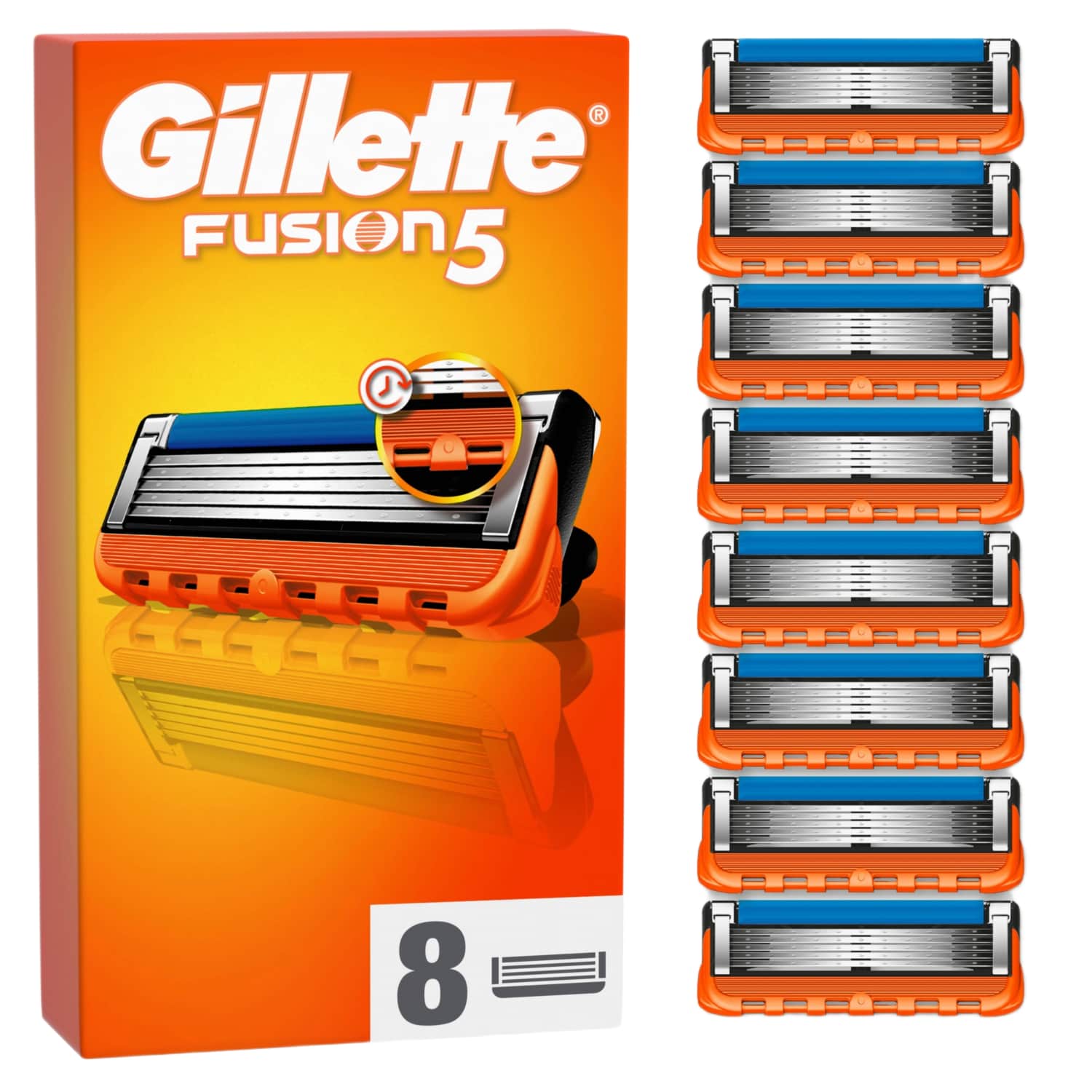Skustuvo galvutės GILLETTE FUSION 8 vnt.