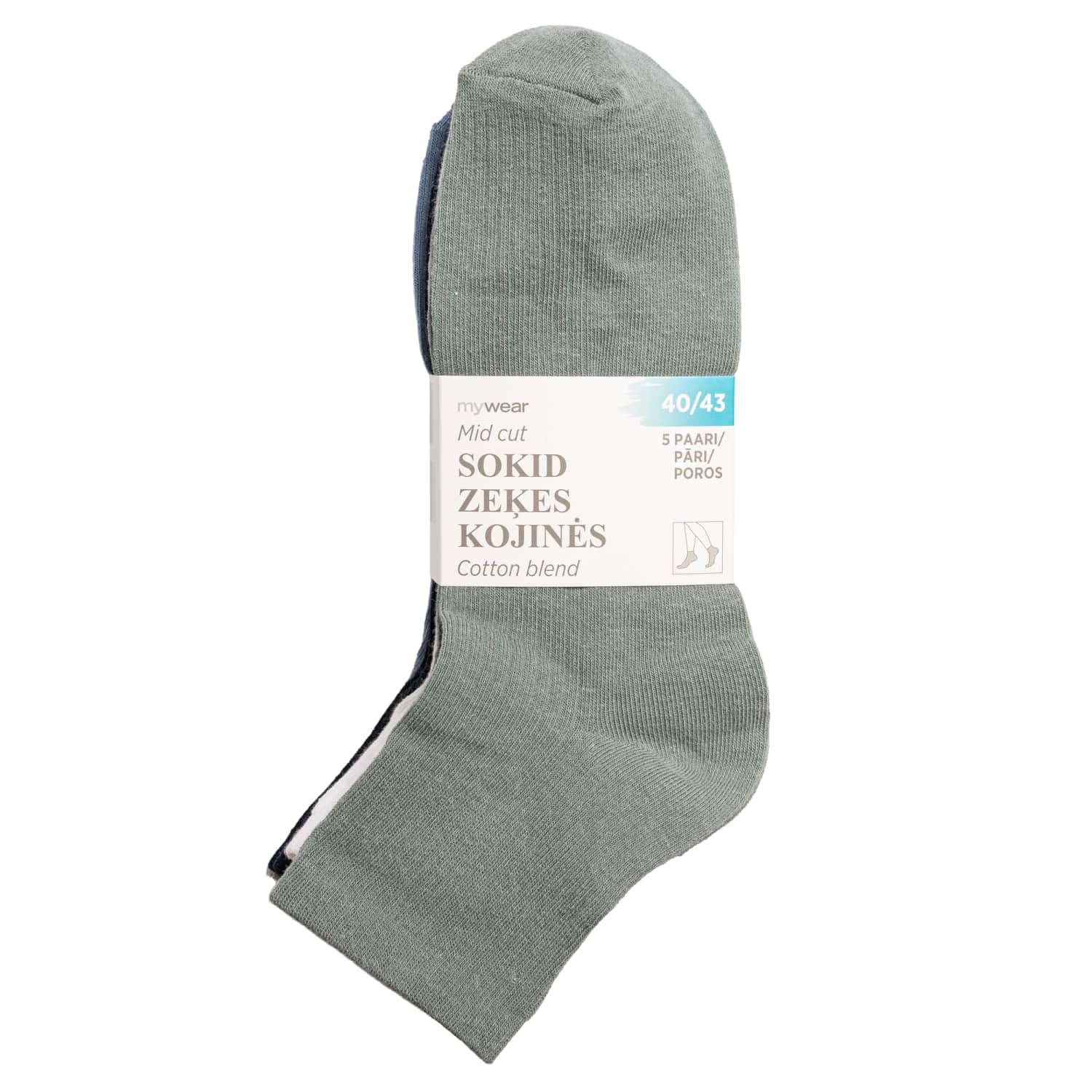 Vīriešu zeķes Mywear 5 pāri 40/43 SS26