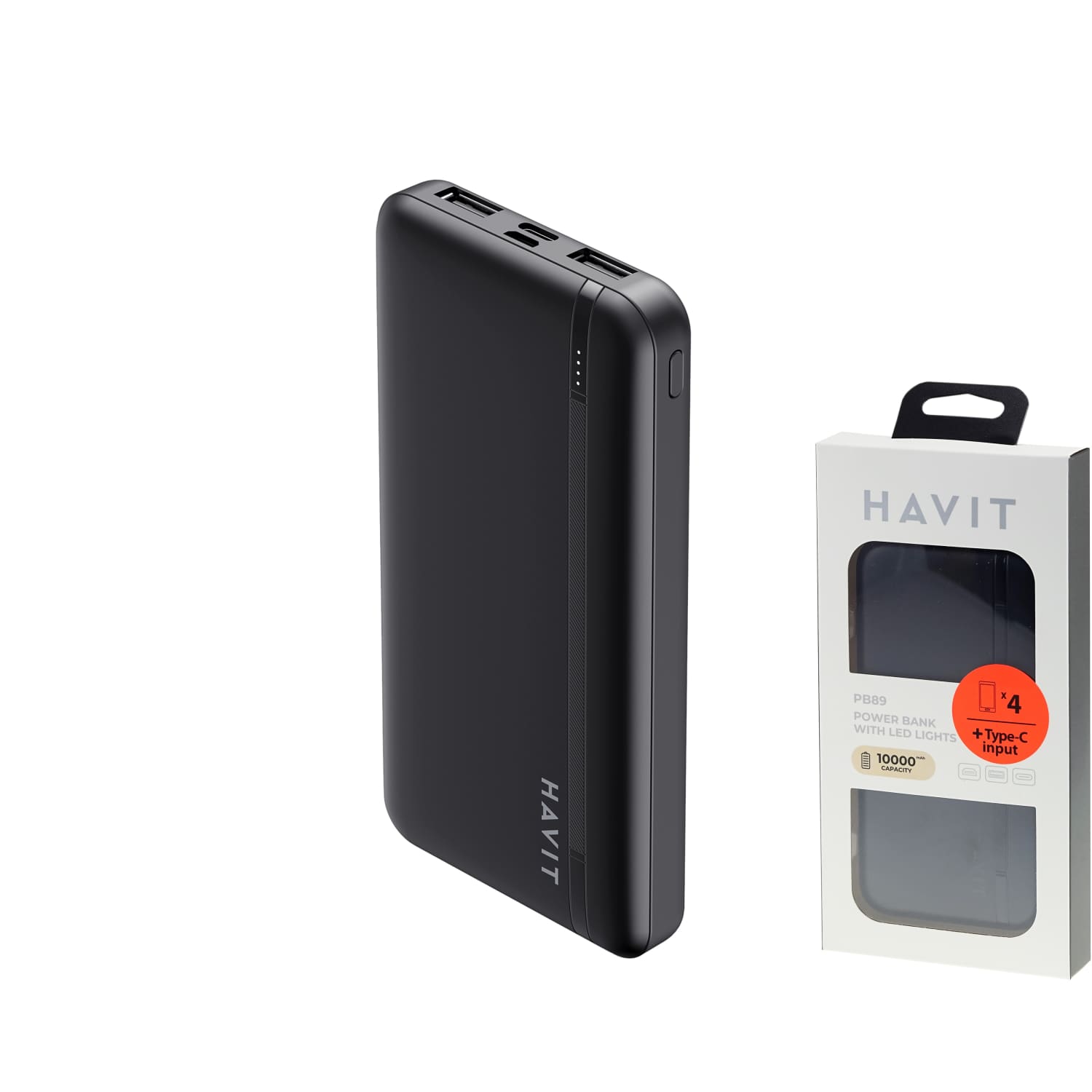 Portatīv. lādētājs 10000mah Havit dot 89