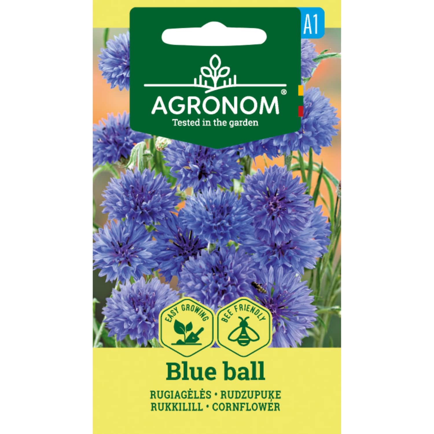 Sėklos AGRONOM Rugiagėlės Blue Ball mišinys