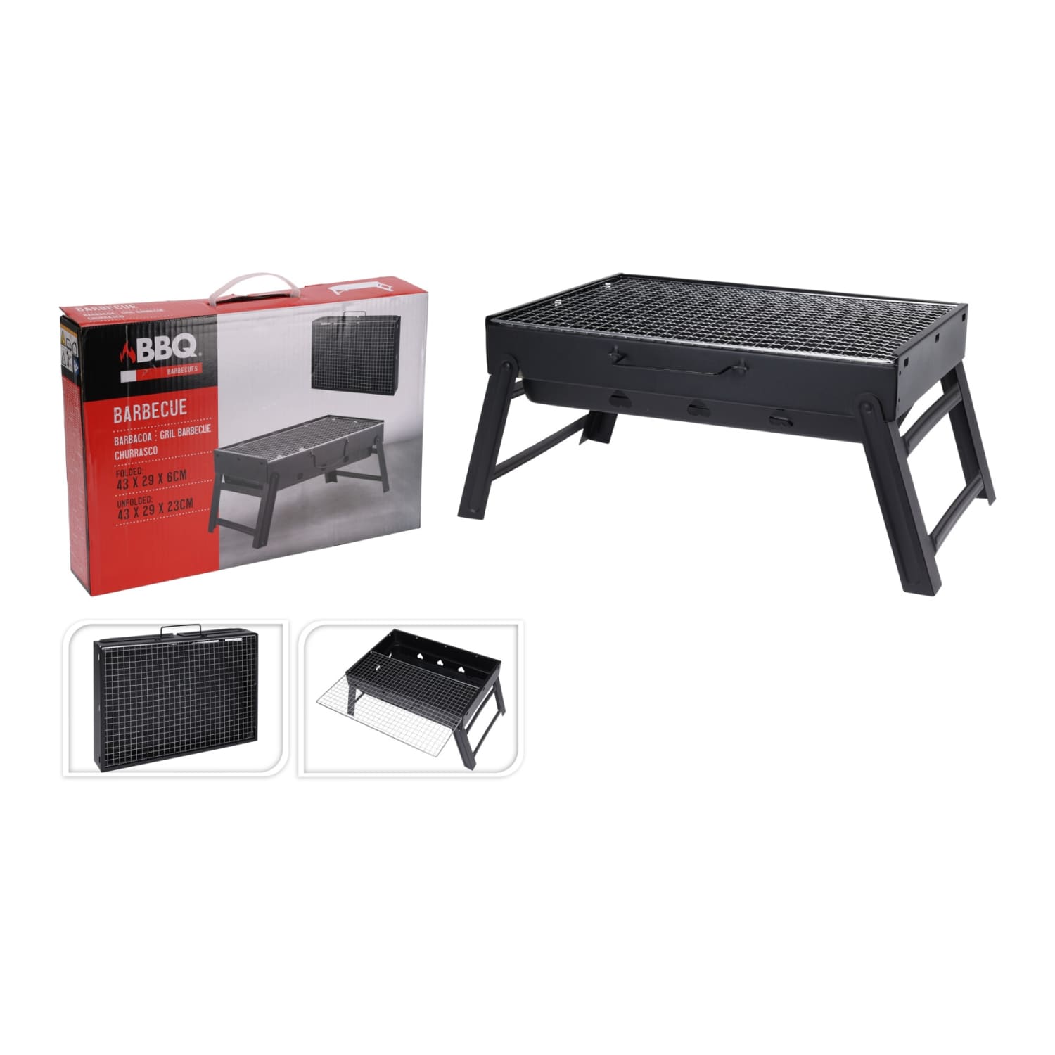 Söegrill BBQ 43x29x23,5cm GR26