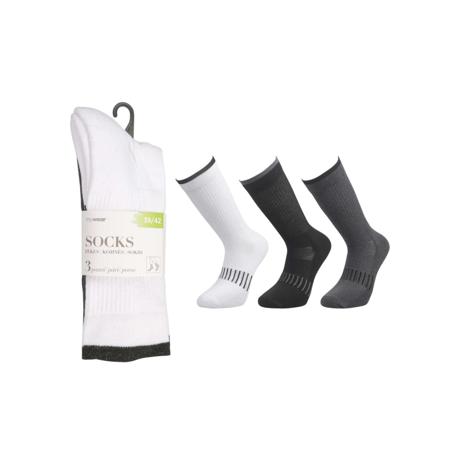 Vīriešu zeķes Mywear 3p 39/42