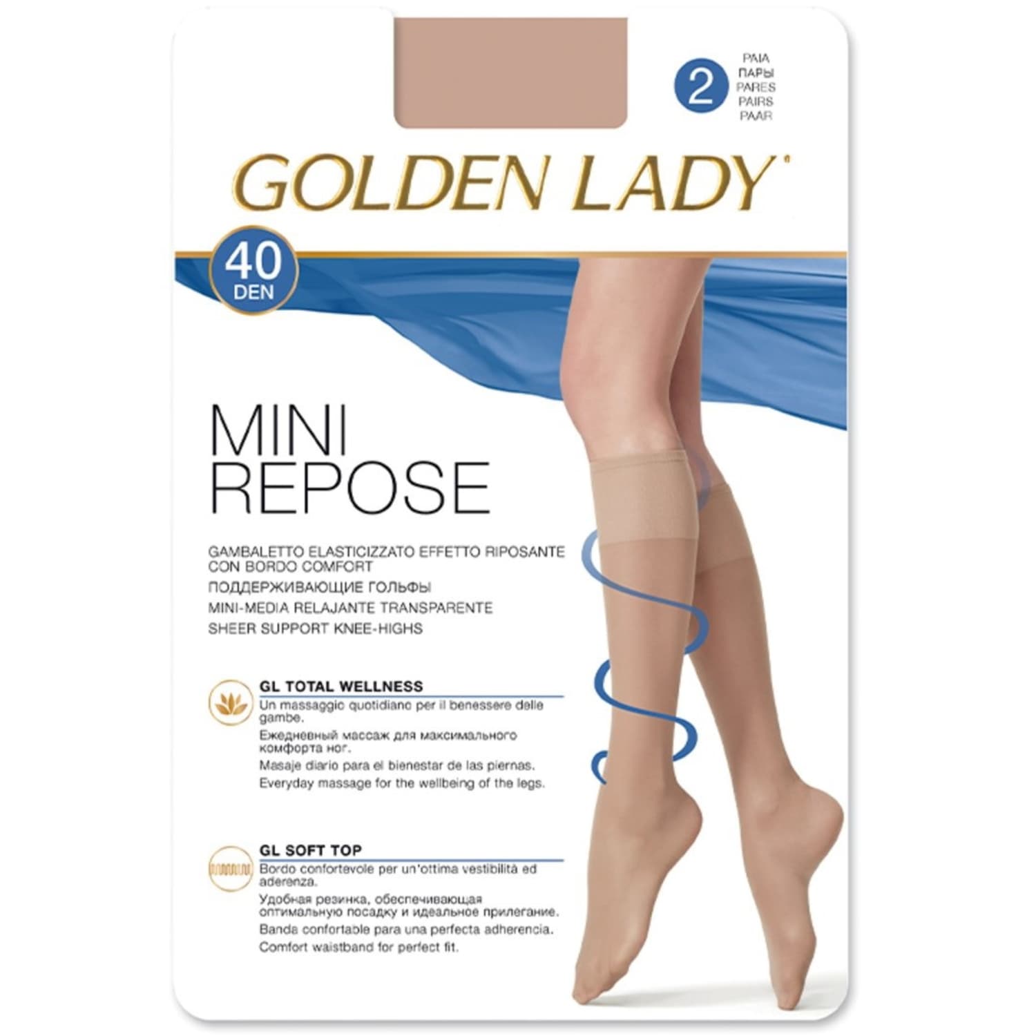 N. põlvikud GL. Minirepose 40den 3/4 melon 2p