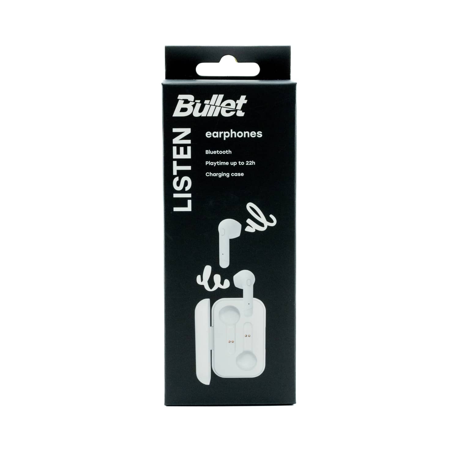 Belaidės ausinės su dėžute BULLET