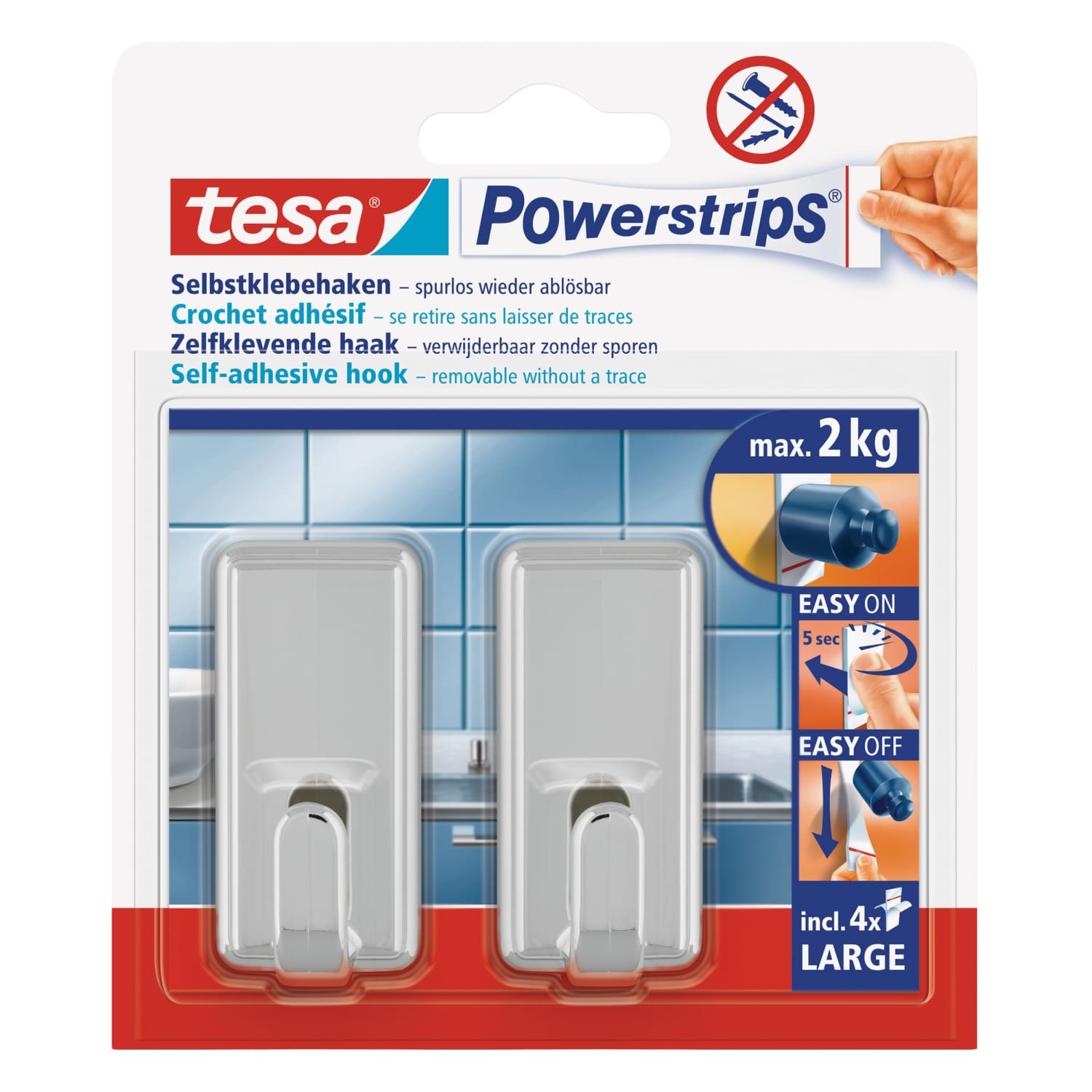 Nagid Tesa Powerstrips 58051 2x2kg