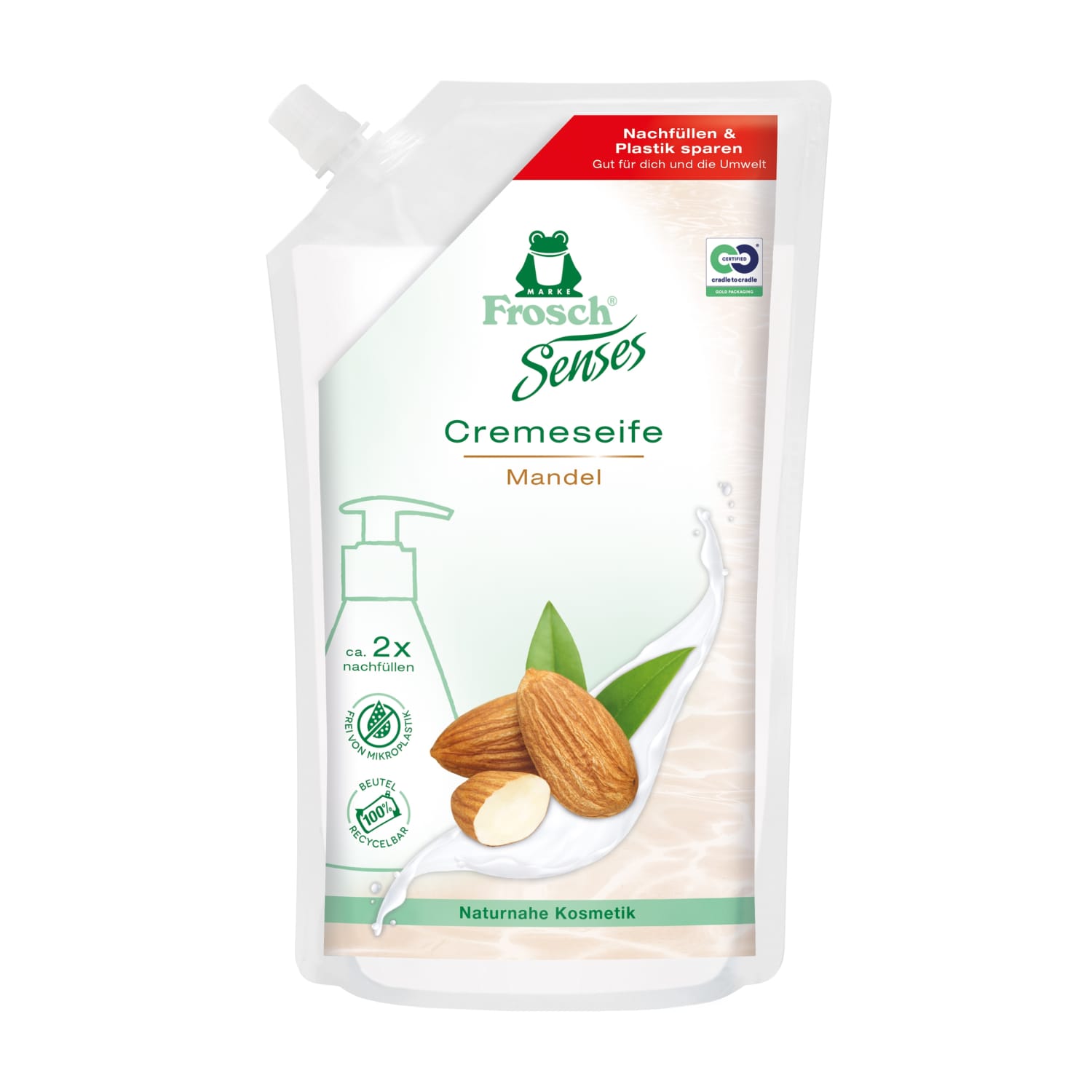 Šķ. ziepes uzp. Frosch ar mandelēm 500ml