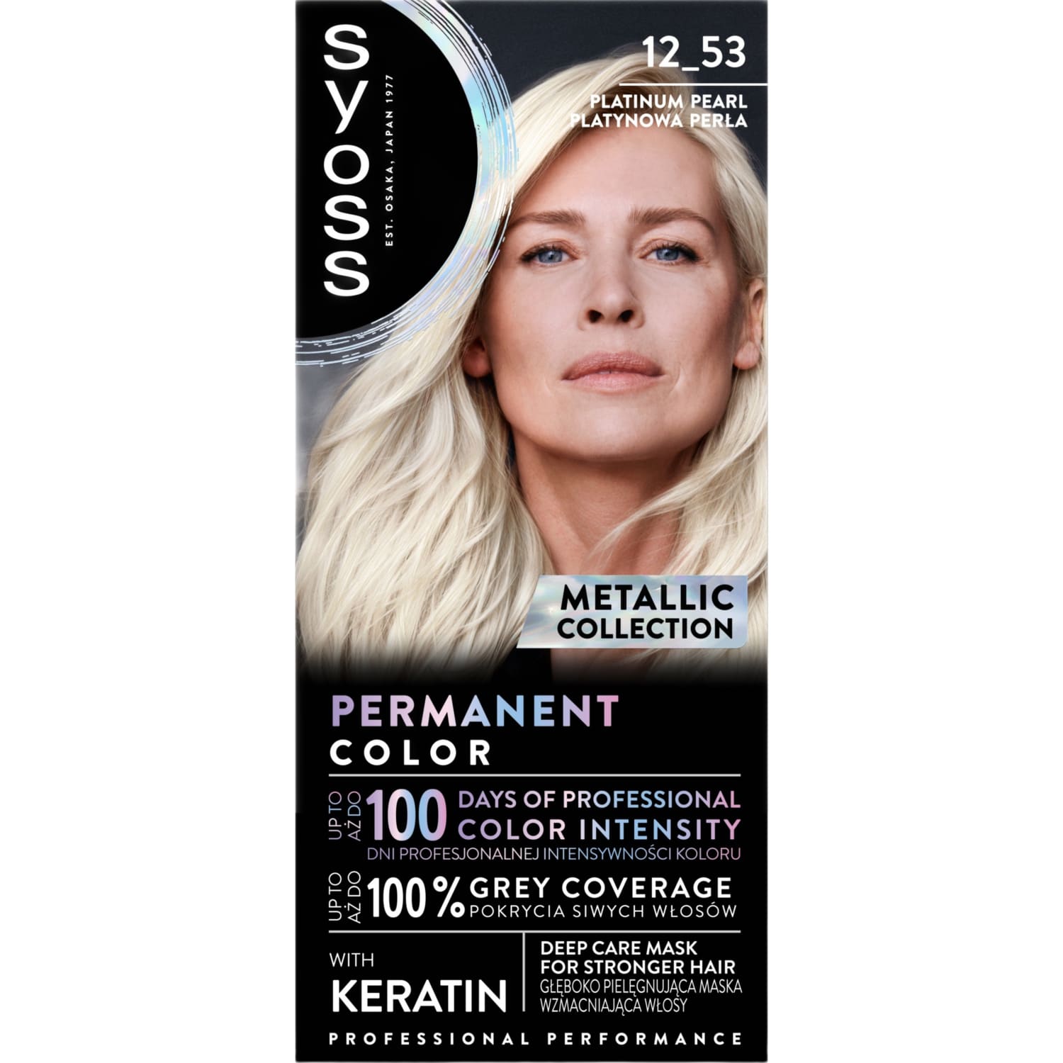 Matu kr. Syoss Color 12-53 Plat. pērļu blonds