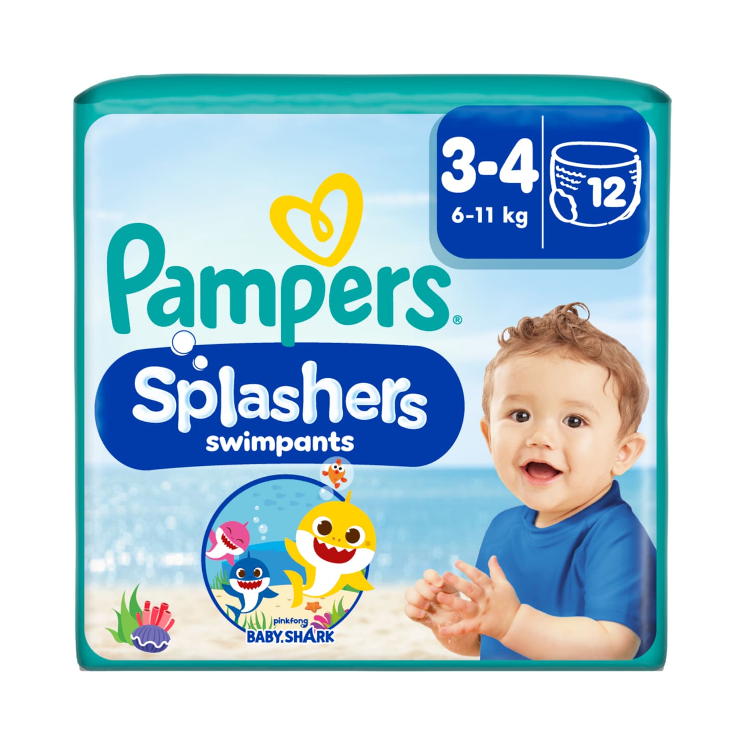 Maud. sauskelnės PAMPERS, 6 - 11 kg, 12 vnt.