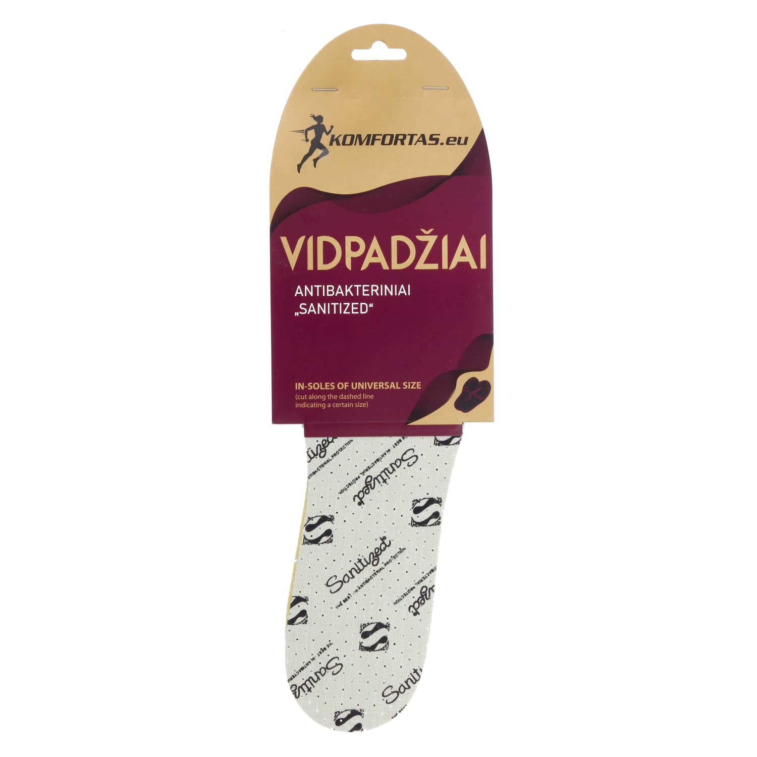 Antibakt. batų vidpadžiai KOMFORTAS, 1 vnt