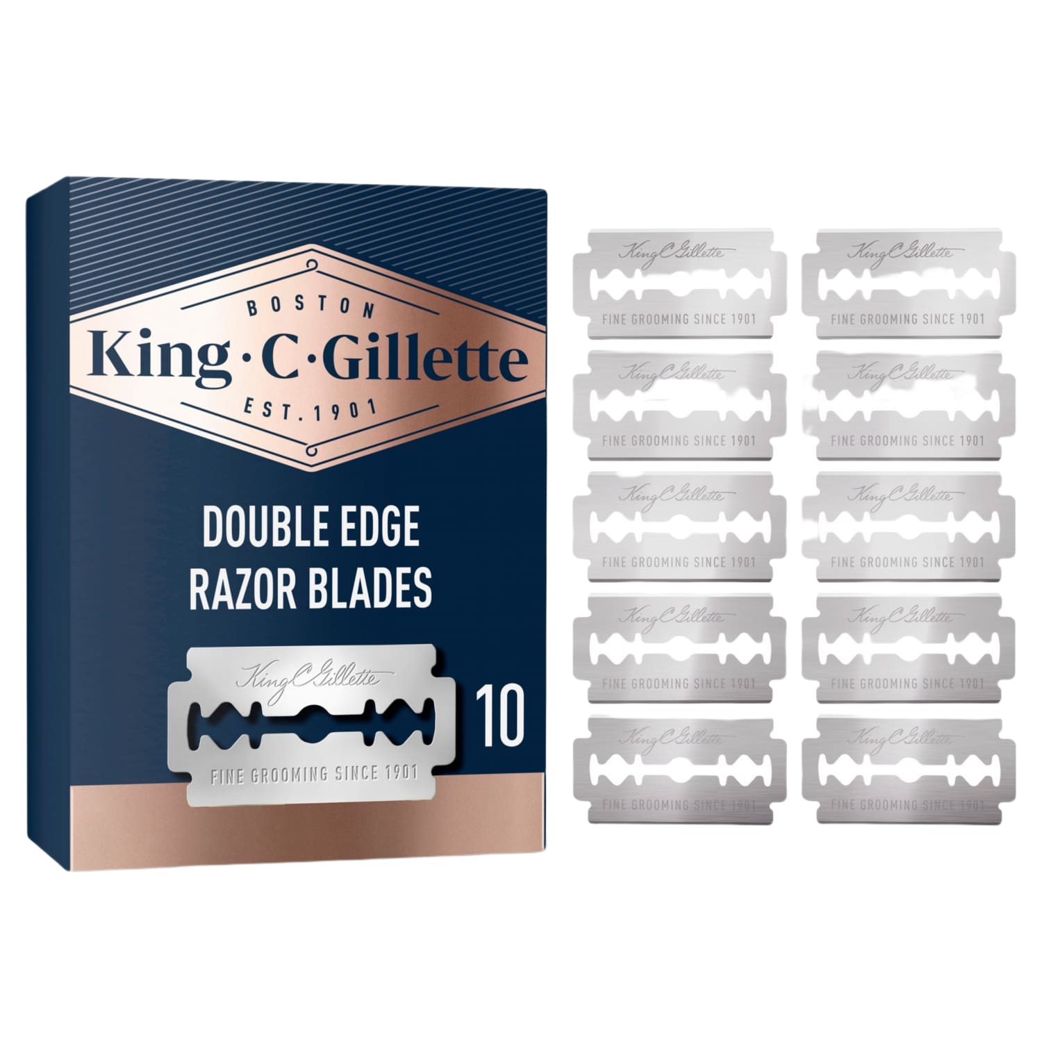 Skustuvo peiliukai KING C GILLETTE, 10 vnt