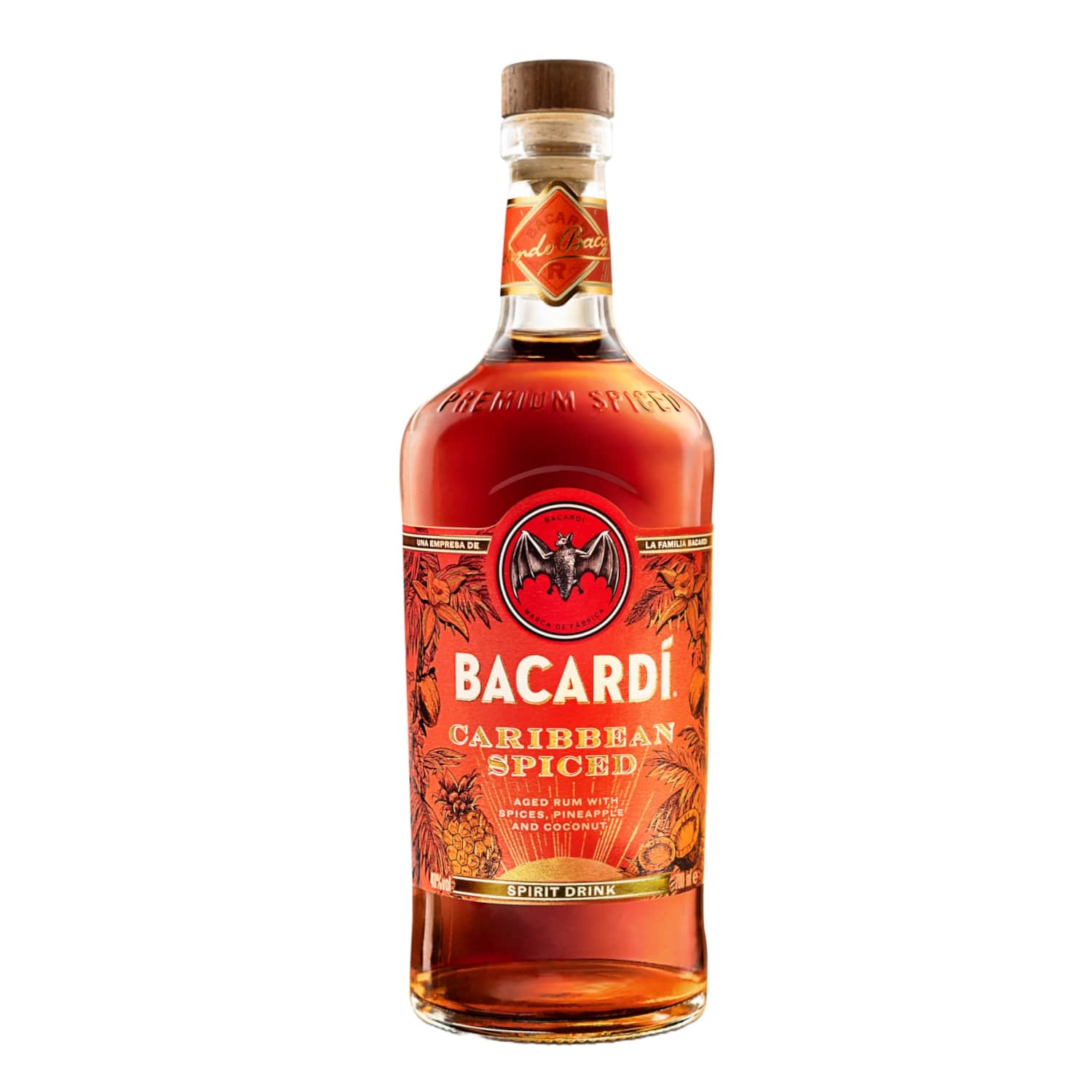 Alk. gėr. BACARDI CARIB. SPICED, 40 %, 0,7 l