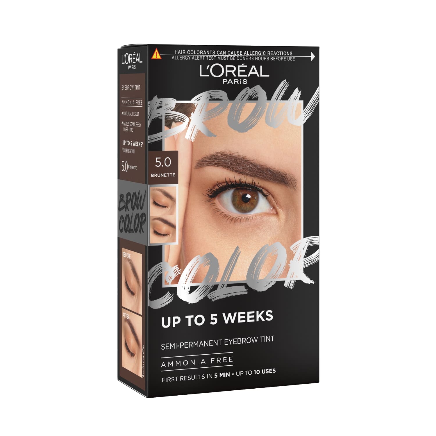Poolpüsiv kulmuvärv L'Oreal Brow Tint 5.0
