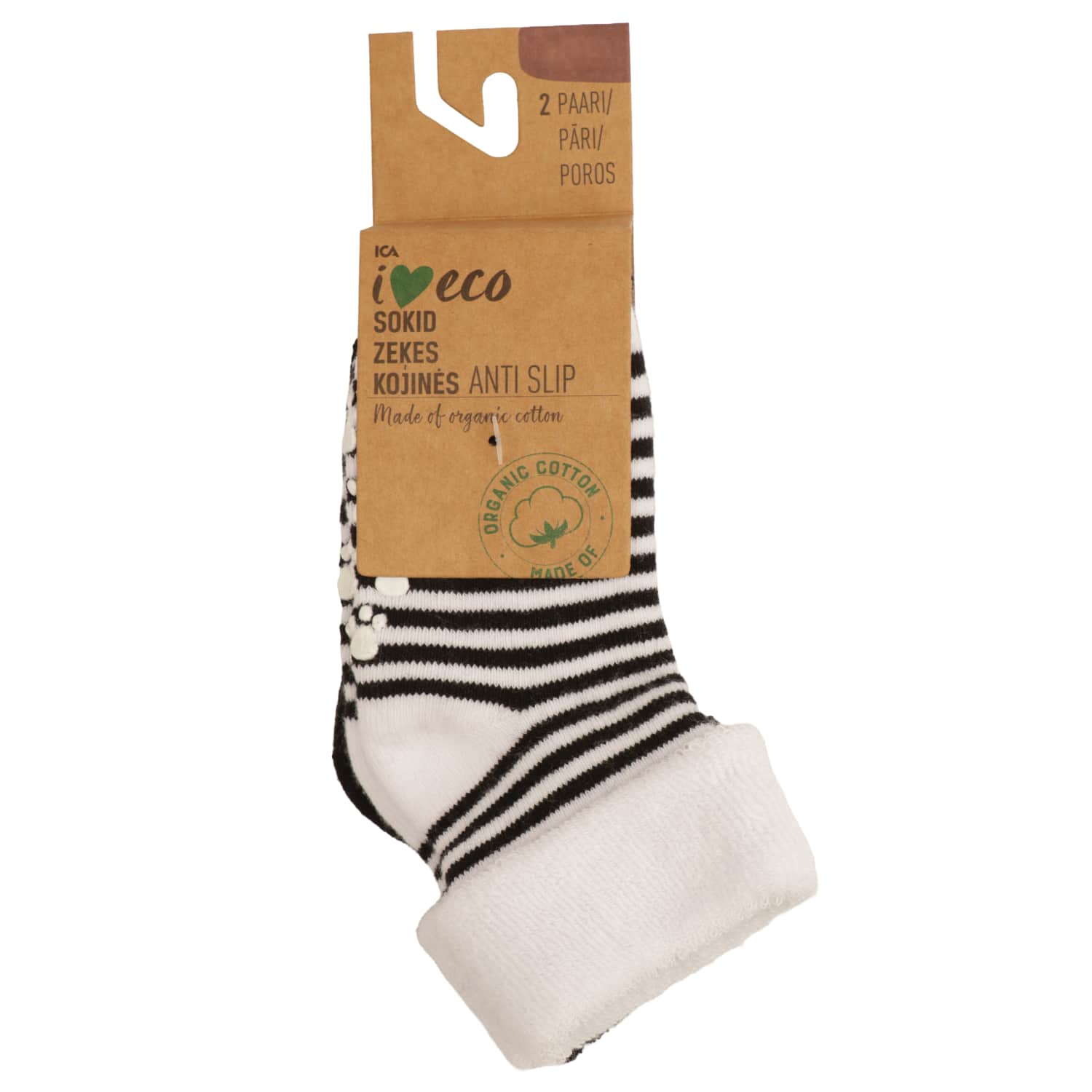 Beebi sokid I Love Eco 2p 0-6m