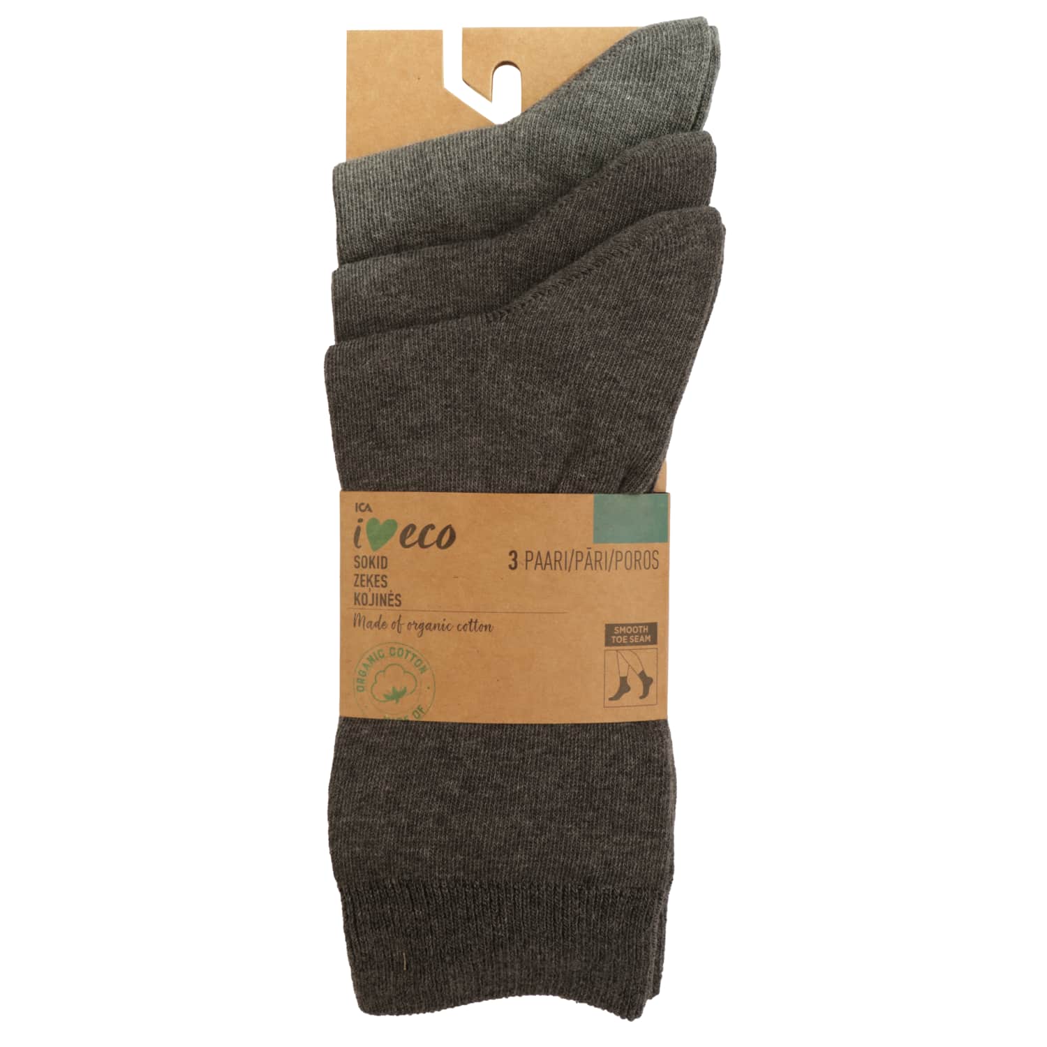 Kojinės I LOVE ECO, 40 / 43, 3 poros