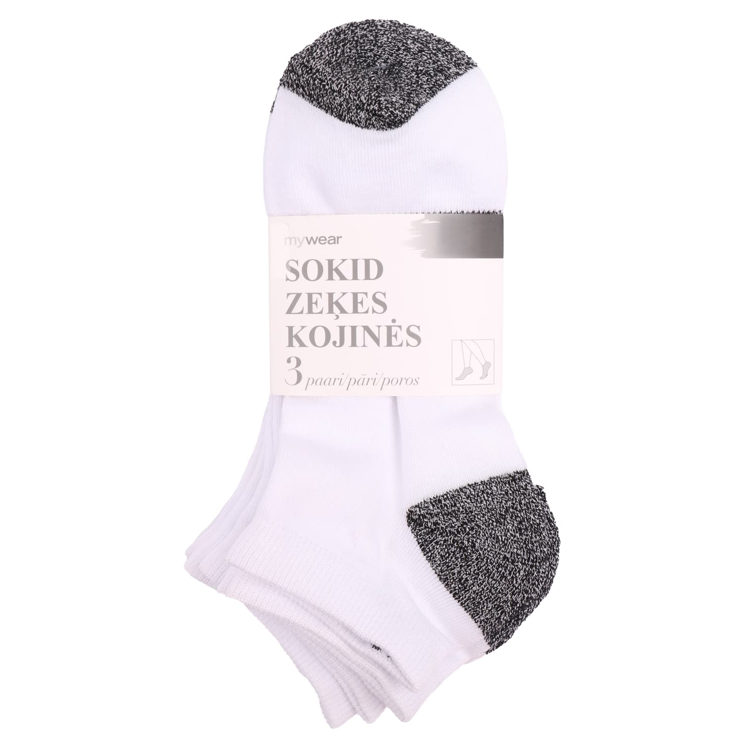 Sportinės kojinės MYWEAR, 3 vnt, 37 / 40