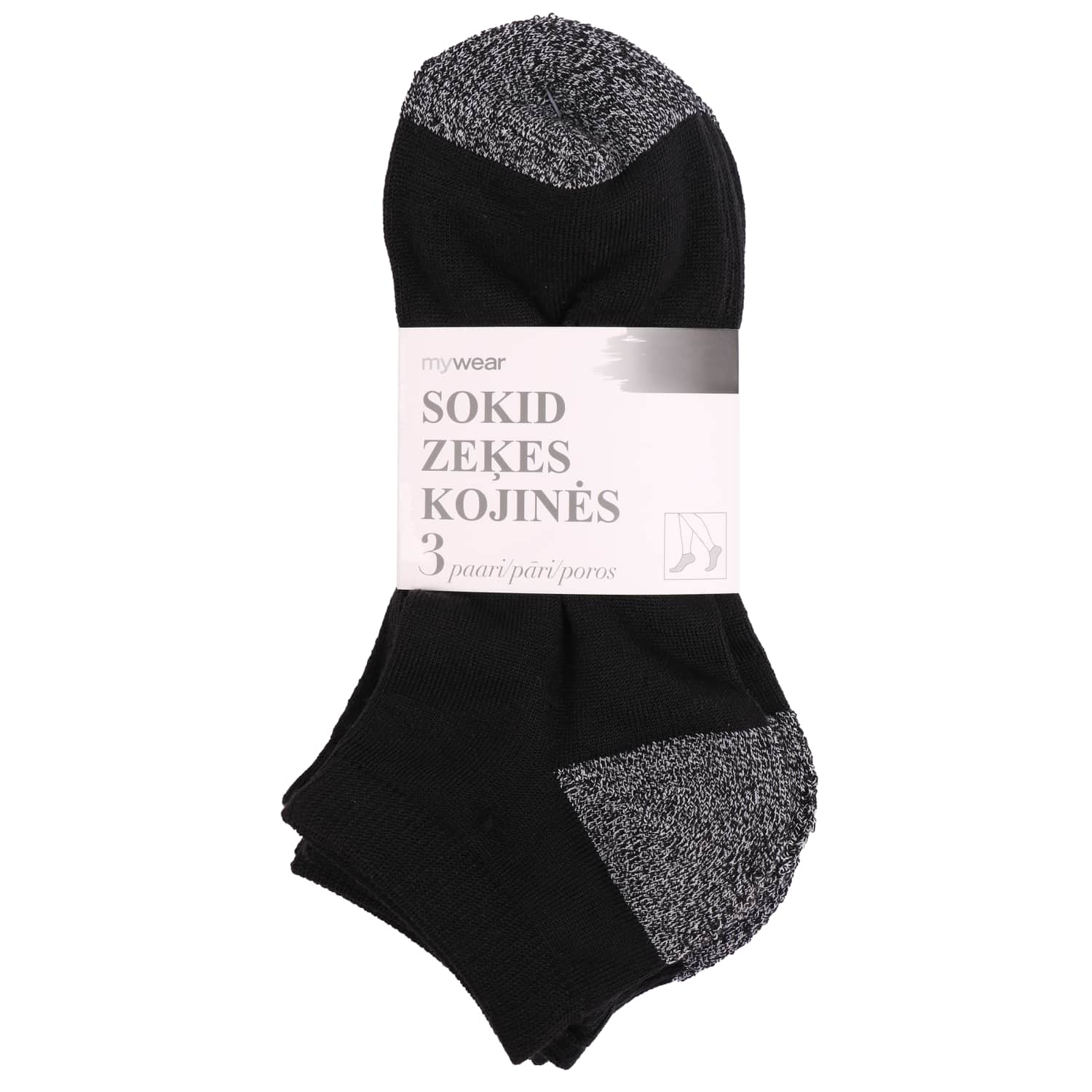 Sportinės kojinės MYWEAR, 3 vnt, 37 / 40