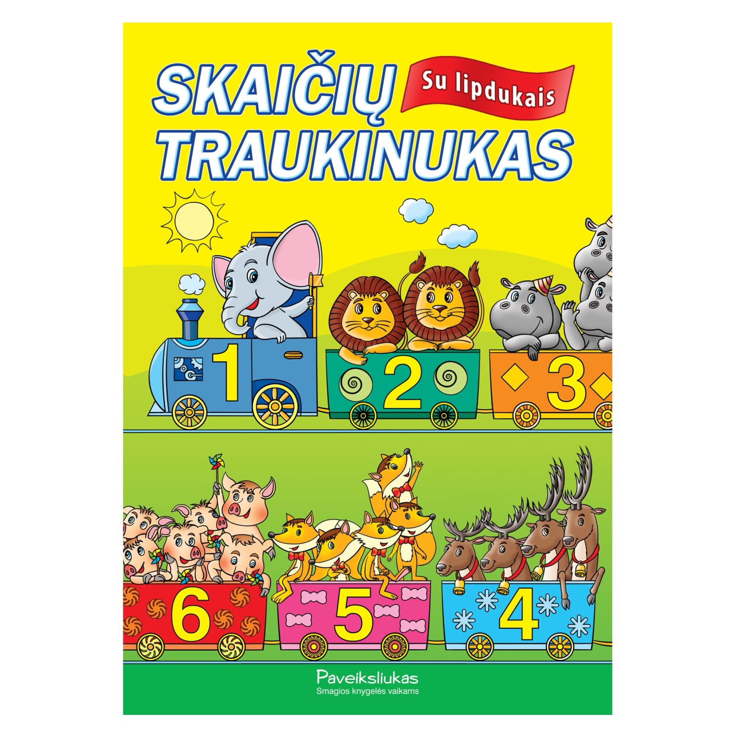 Spalv. kn. SKAIČIŲ TRAUKINUKAS