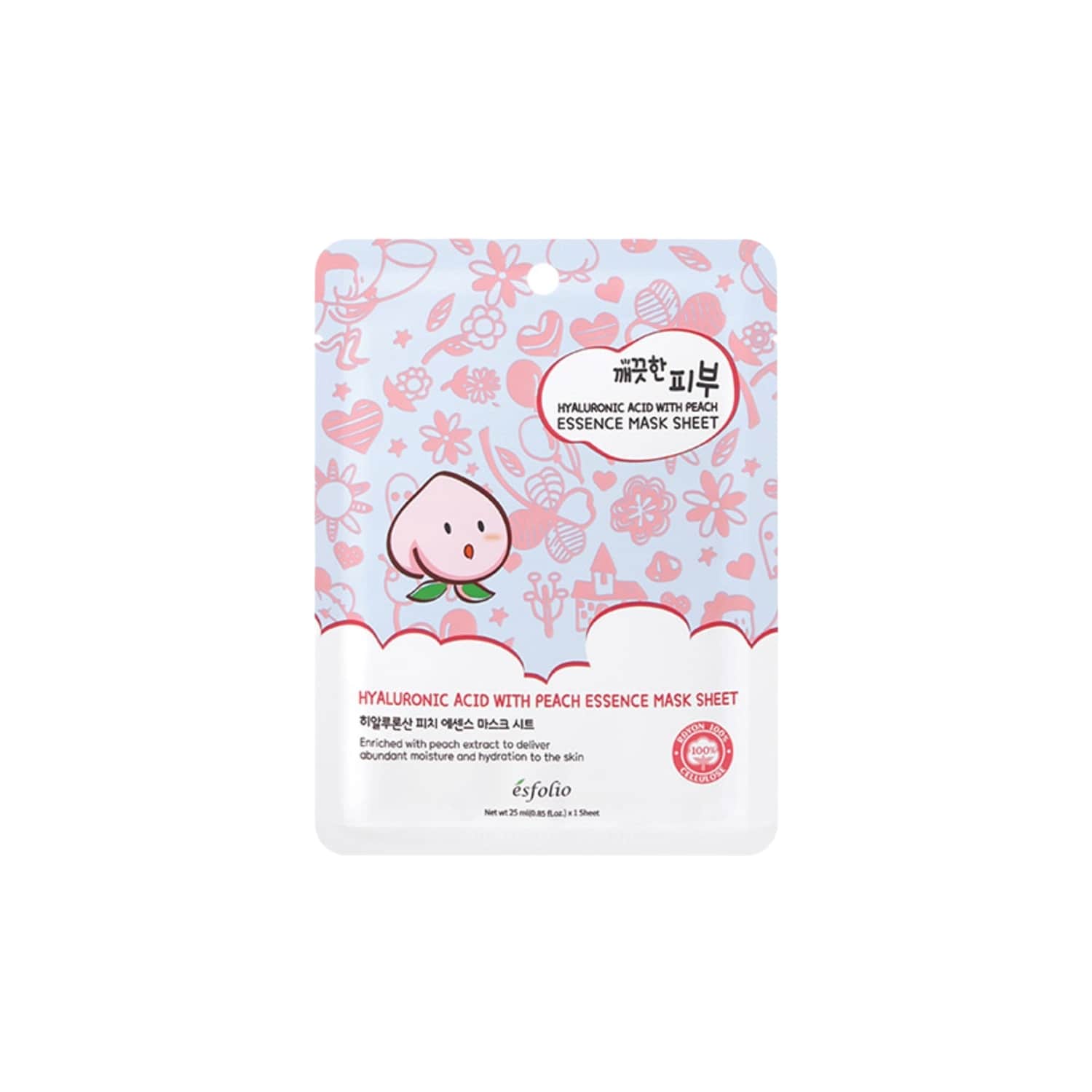 Aud. maska Esfolio PS Hyal. Ac. Peach Es.25ml