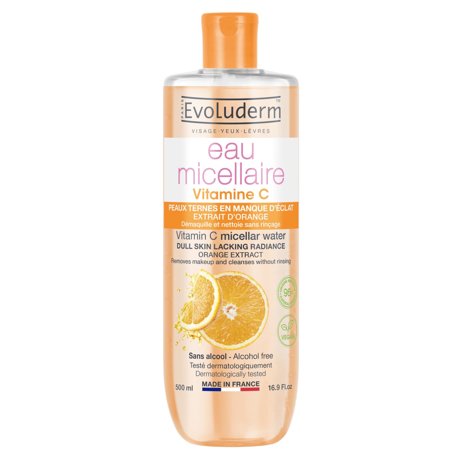 Micelārais ūdens Evoluderm ar C vitam. 500ml