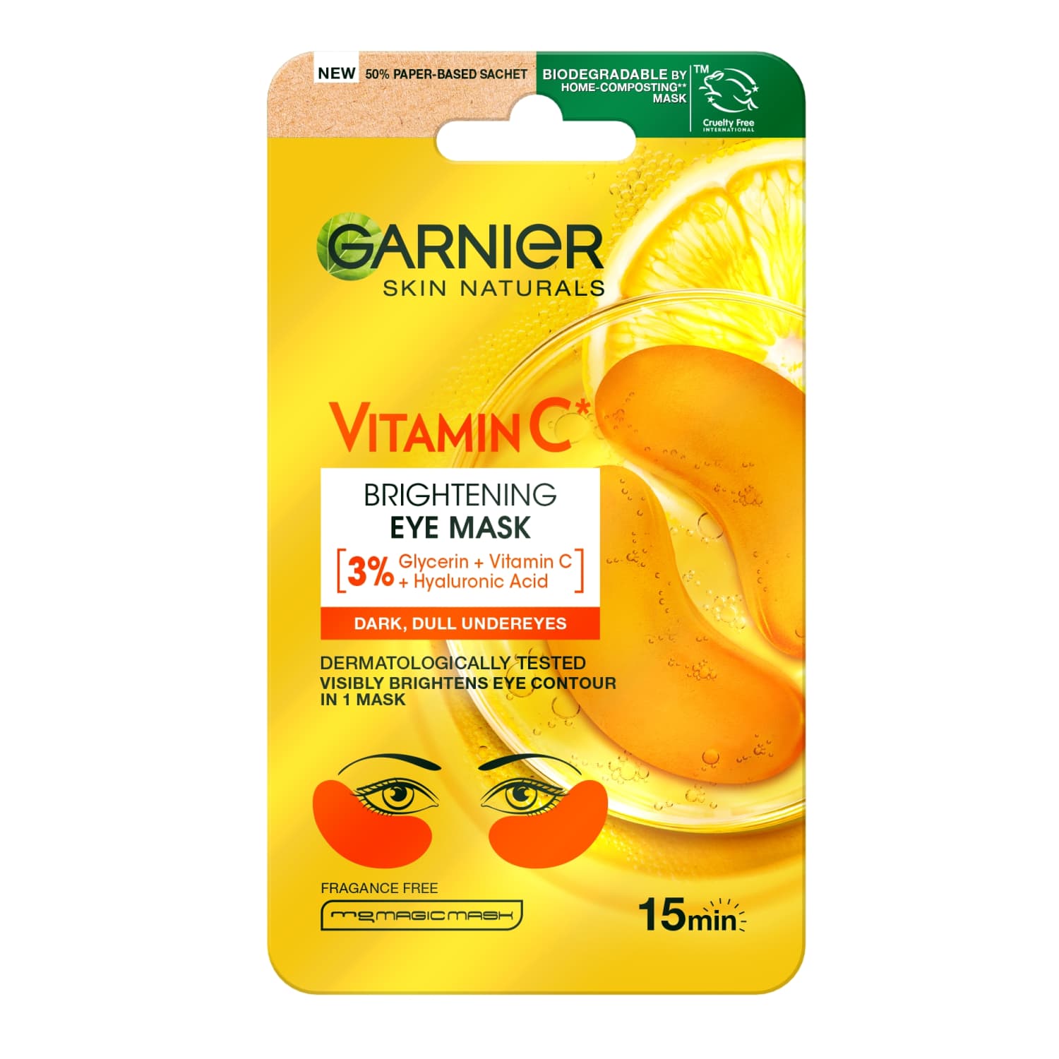 Paakių kaukė GARNIER VITAMIN C, 5 g