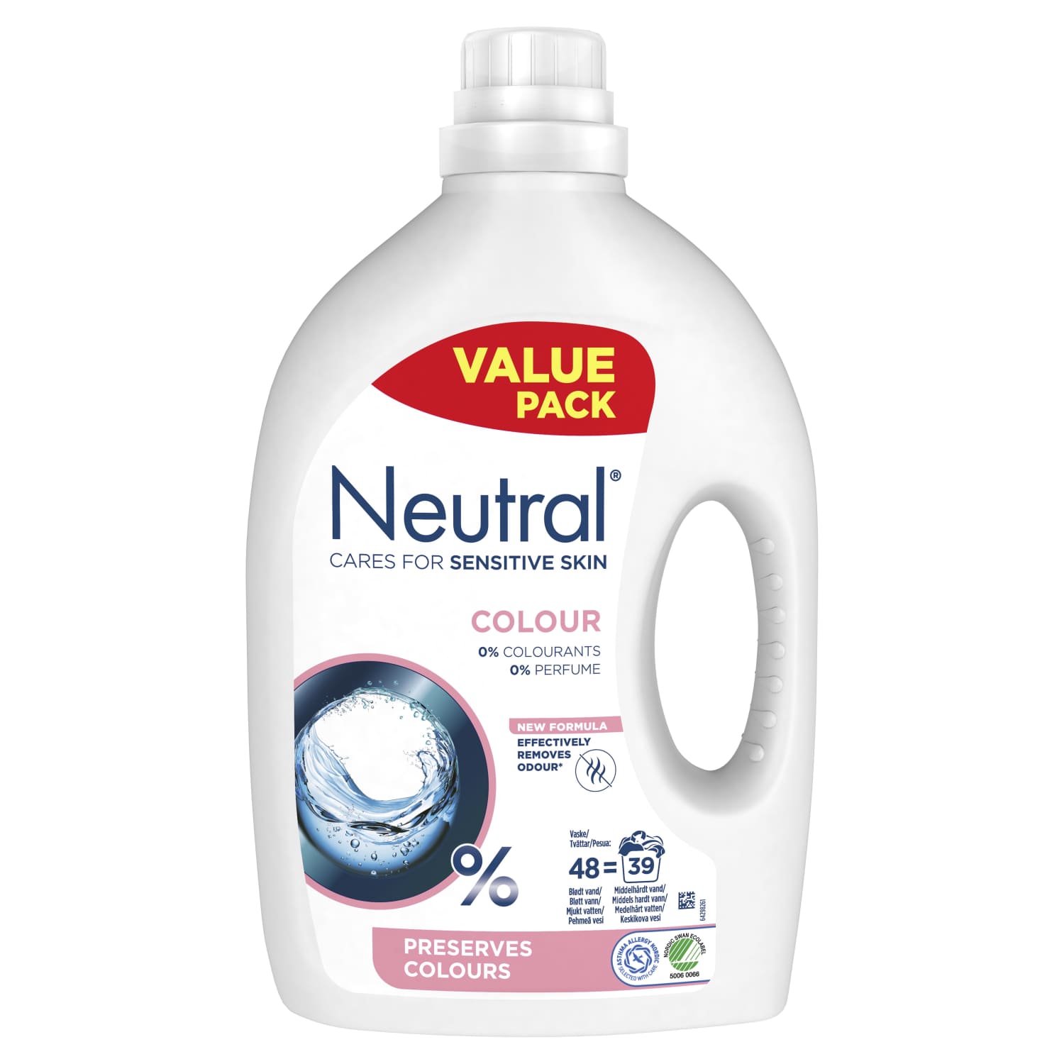 Vedel pesuvahend Neutral Color 34pk 1,95l