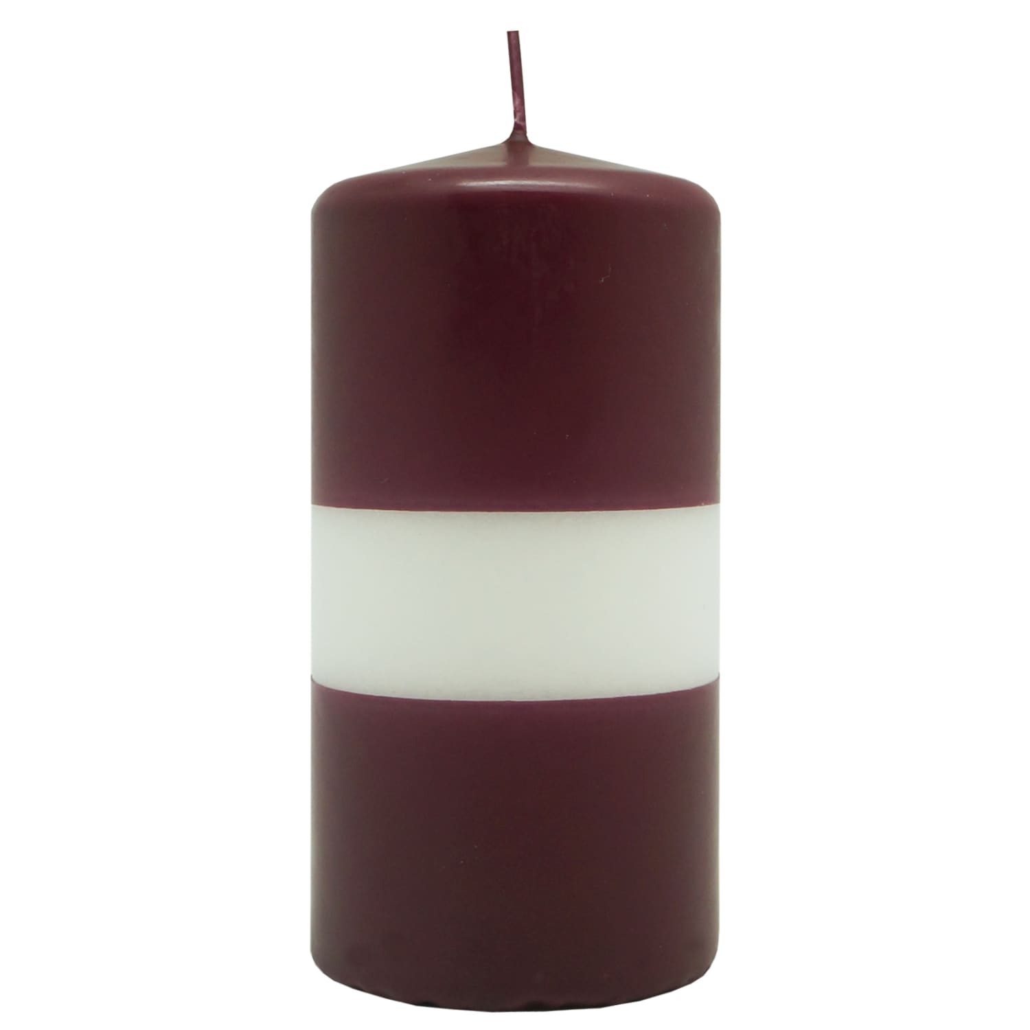 Parafīna cilindrsvece 6x12cm LV karogs