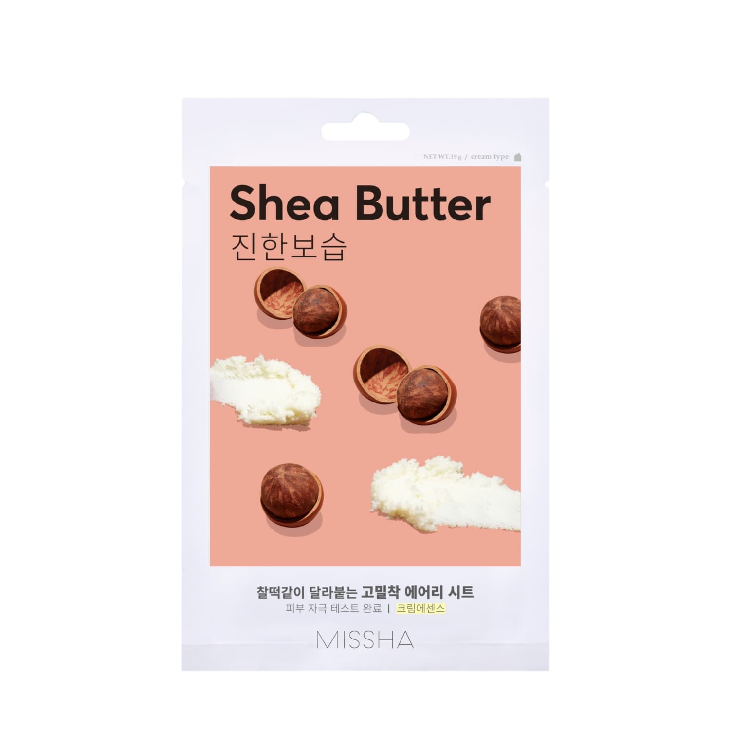 Kangasmask sheavõiga Missha Airy Fit 19g