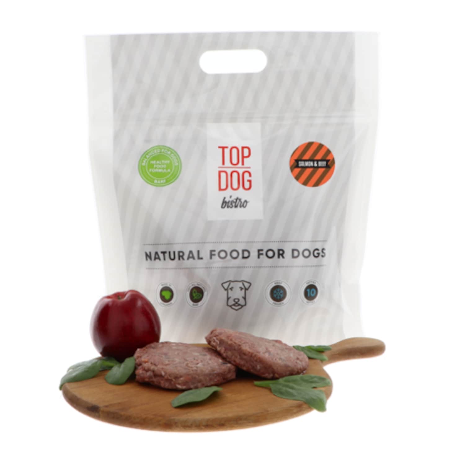 Suņ bar.Top Dog Bistro ar lasi, liel.g.1,6kg