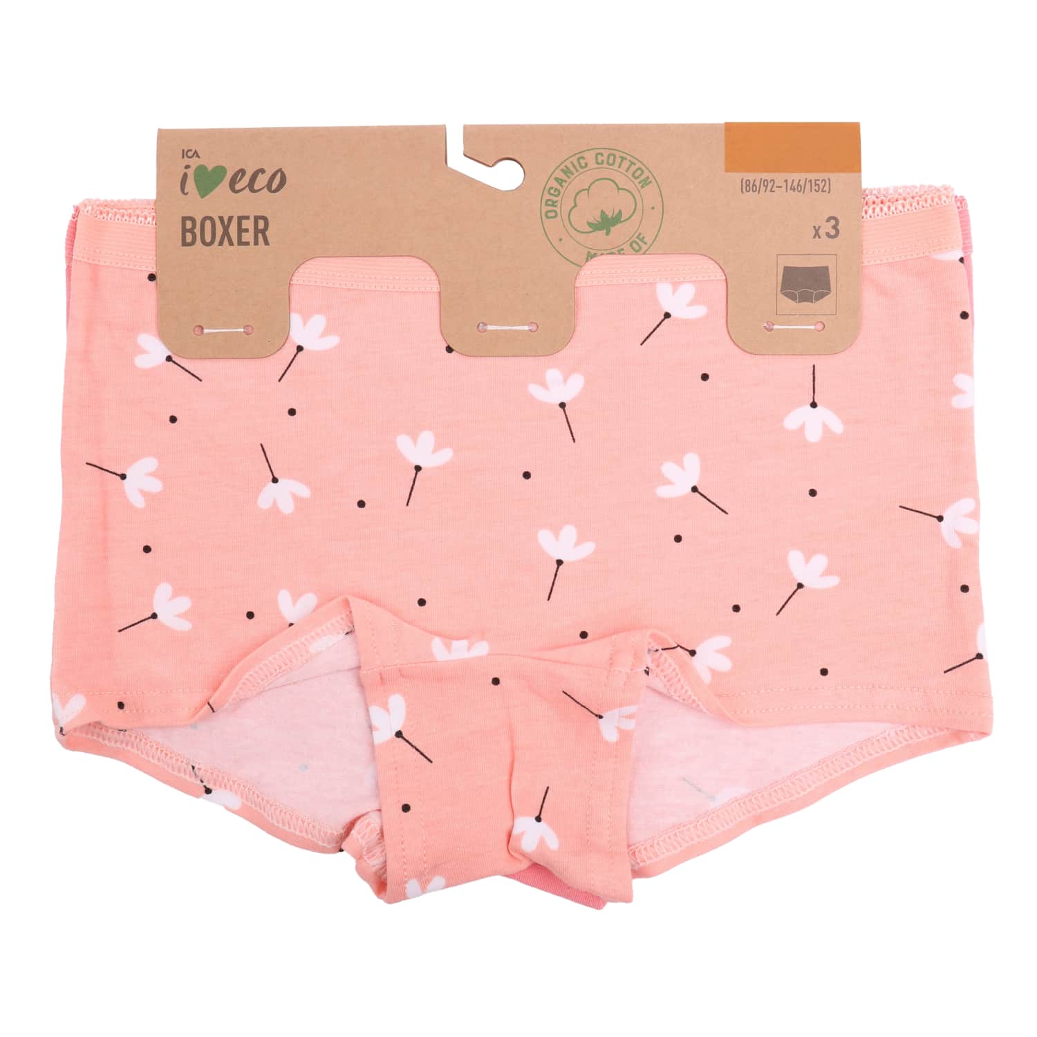 Merg. kelnaitės I LOVE ECO, 3 vnt., 98 / 104