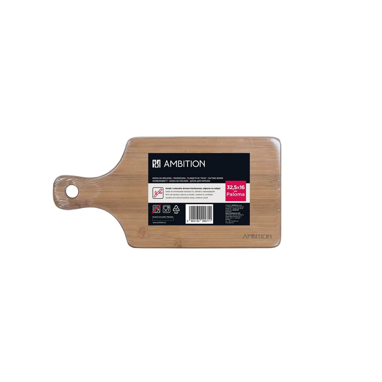 Bamb. lõikelaud Ambition 32,5x16x1,5cm