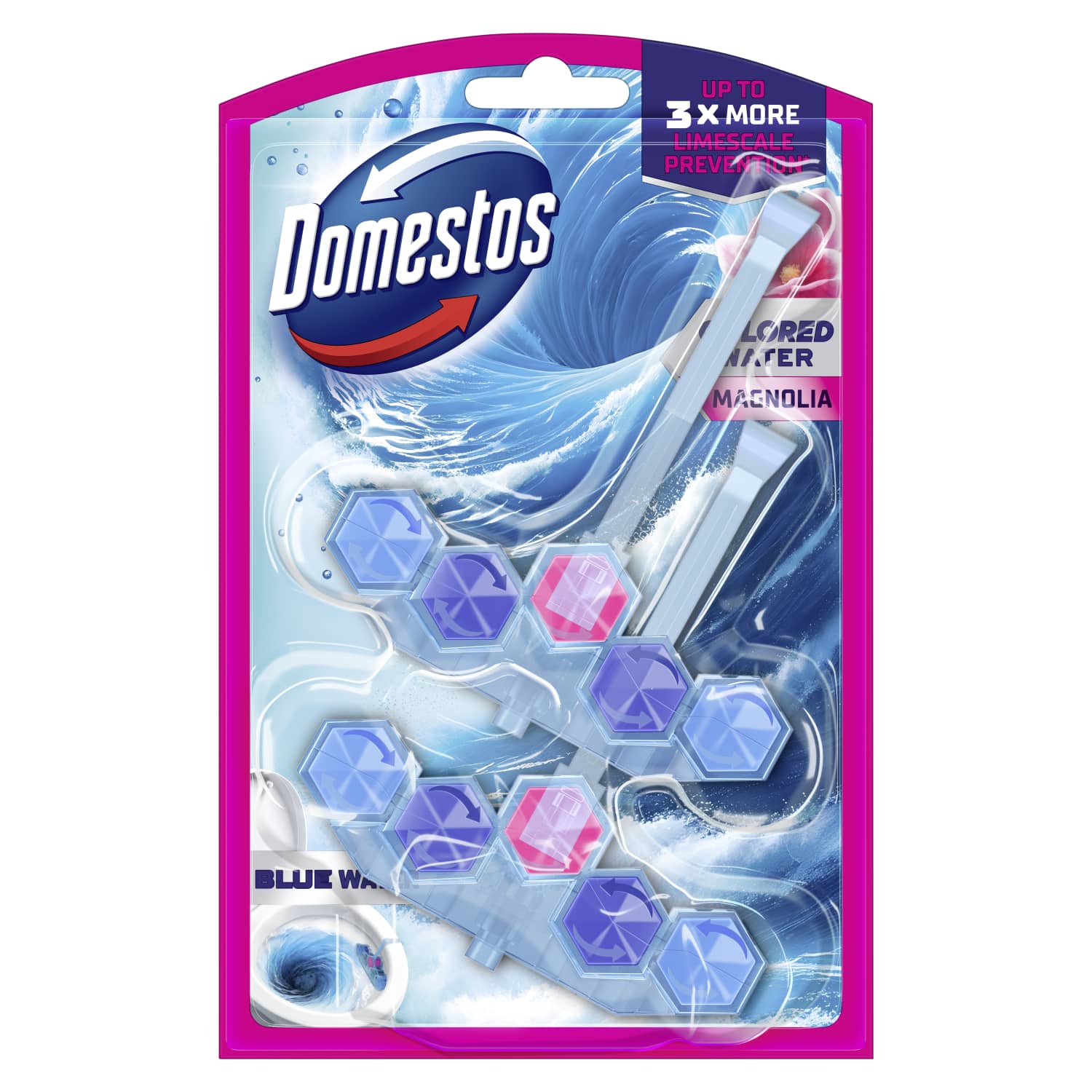 WC-värskendaja Domestos P5+ Magnolia 2x48g