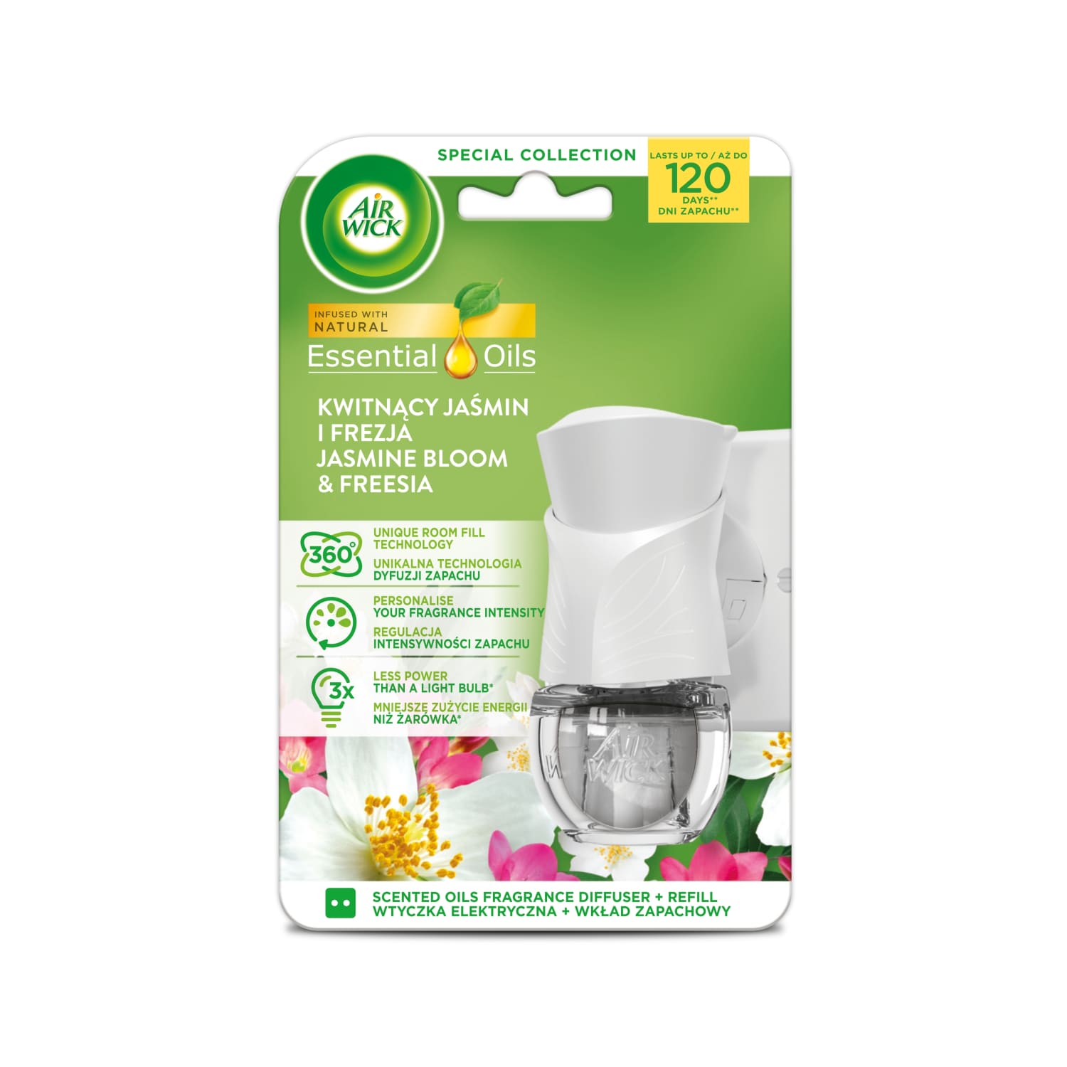 Gaisa atsv. Air Wick jasmīna,frēzijas ar.19ml