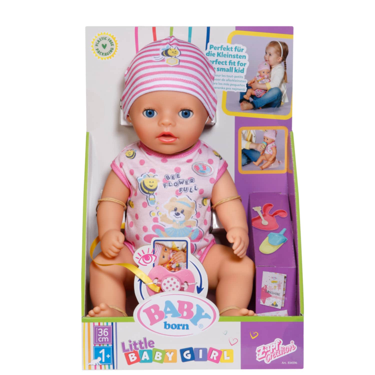 Mažoji lėlytė mergaitė BABY BORN 834596