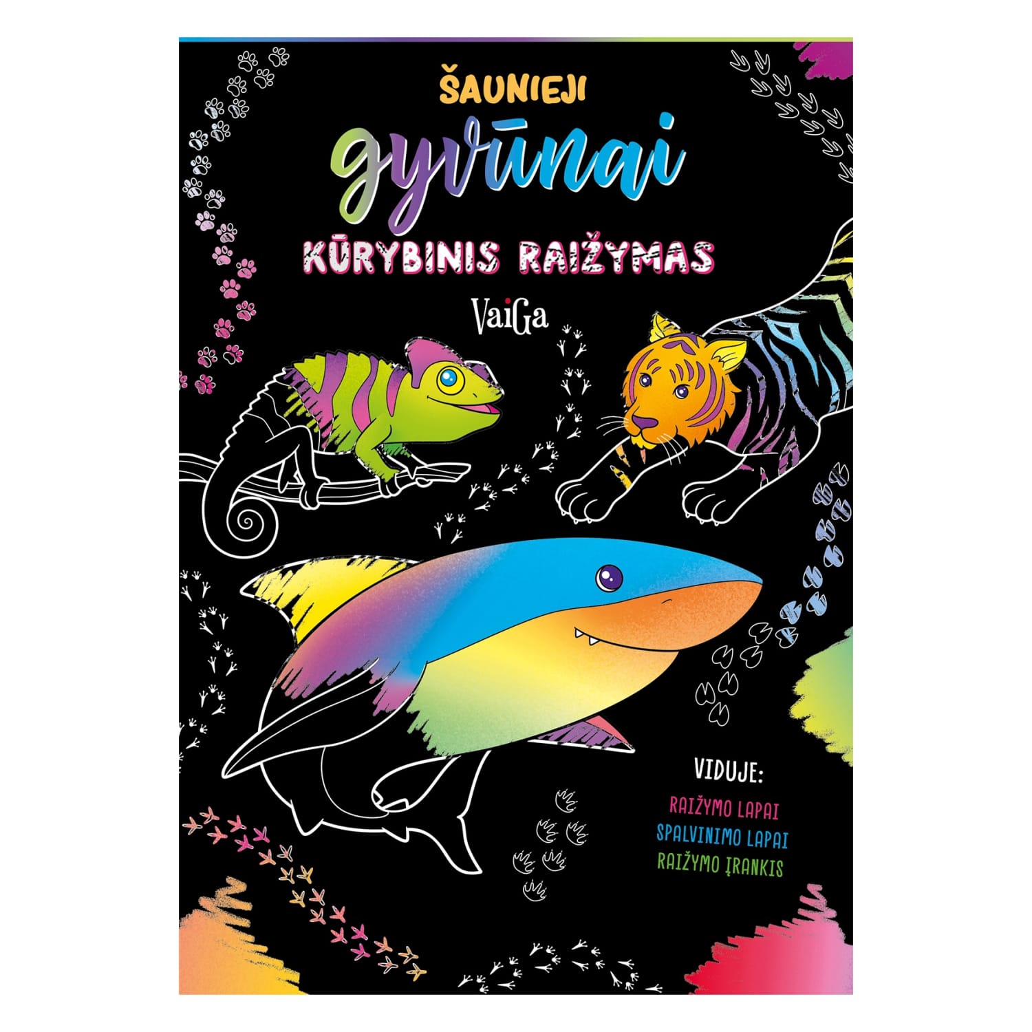 Knyga ŠAUNIEJI GYVŪNAI. KŪRYBINIS RAIŽYMAS