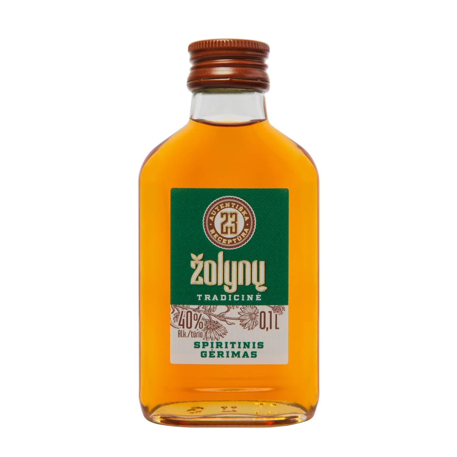 Spiritinis gėrimas ŽOLYNŲ, 40 %, 0,1 l