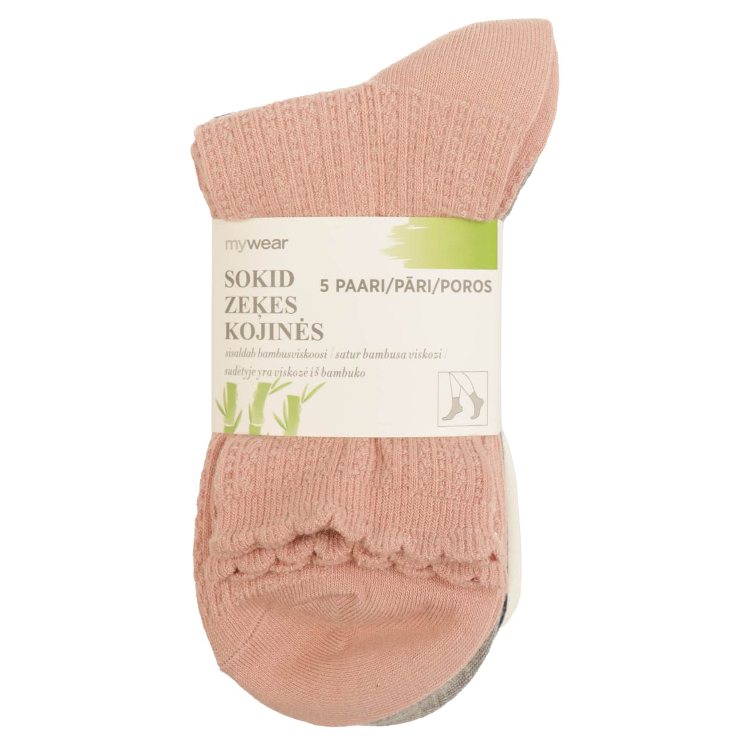 Mot. kojinės MYWEAR, 5 p., 39/41, SS26