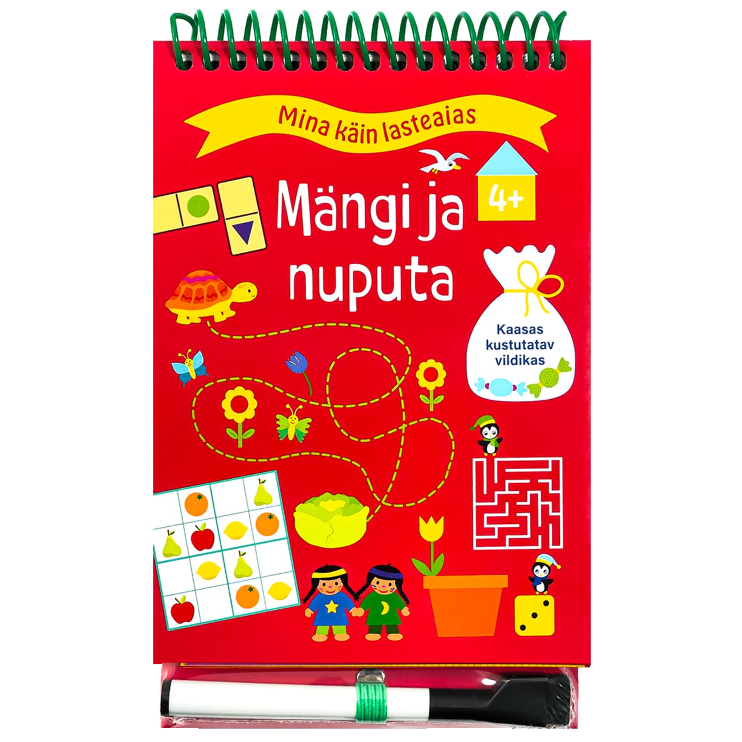 Raamat Mängi ja nuputa 4+