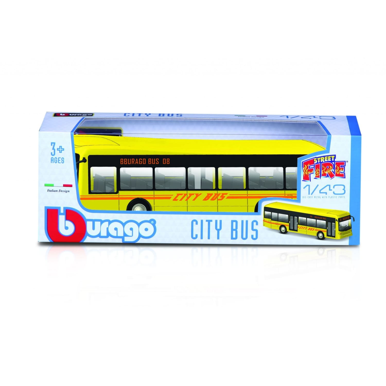 Buss Bburago City Bus, 19cm, 18-32102