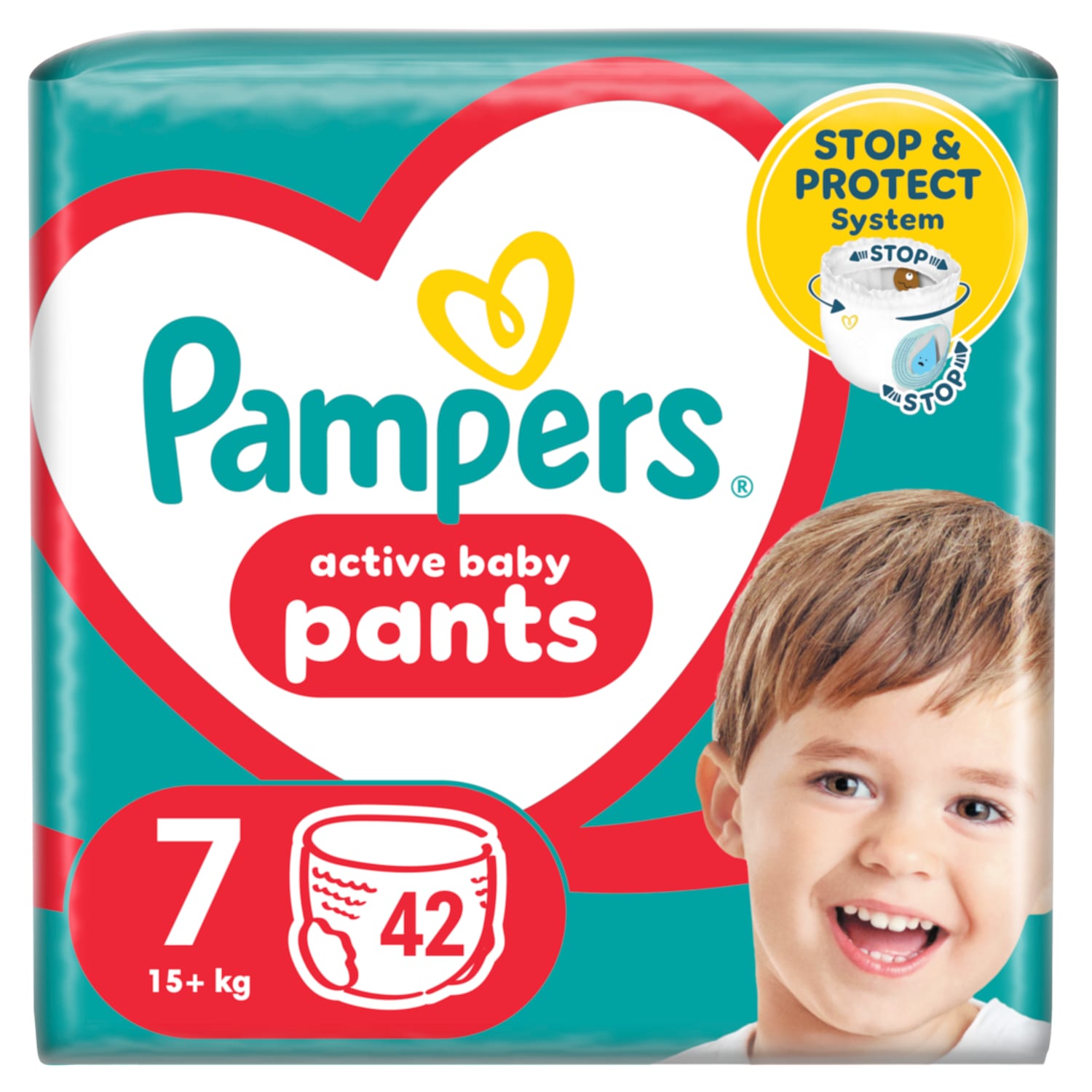 Sauskelnės PAMPERS PANTS GIANT P. S7, 42 vnt.