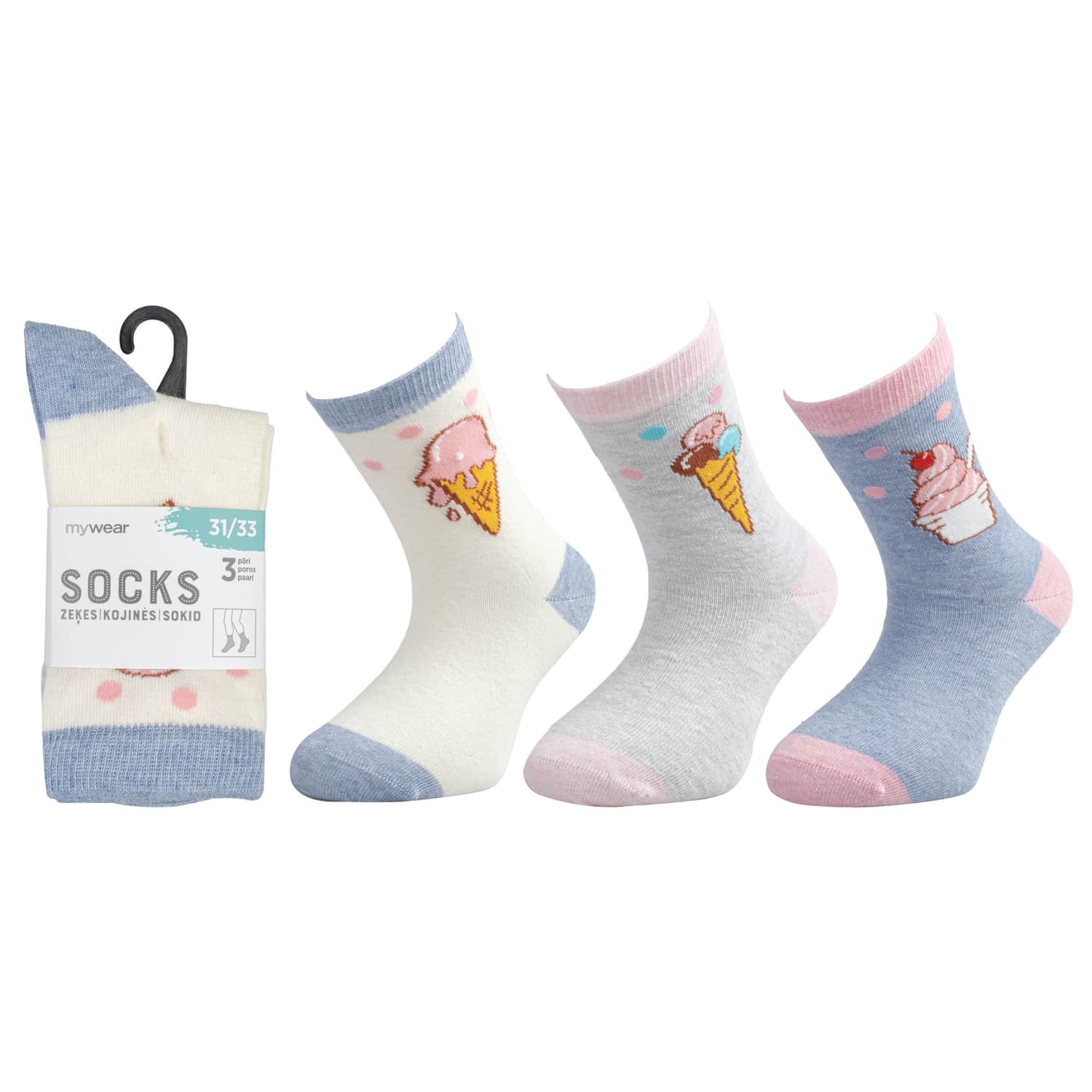Bērnu zeķes Mywear 3p 28-30