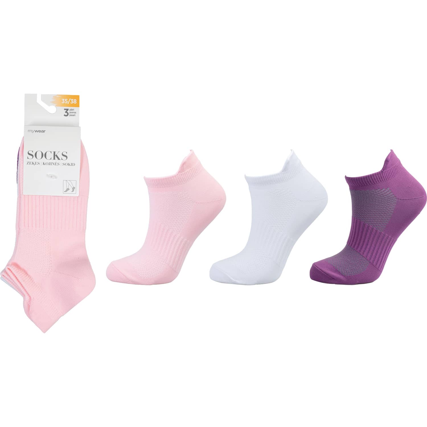 Sieviešu zeķes Mywear 3p 35-38