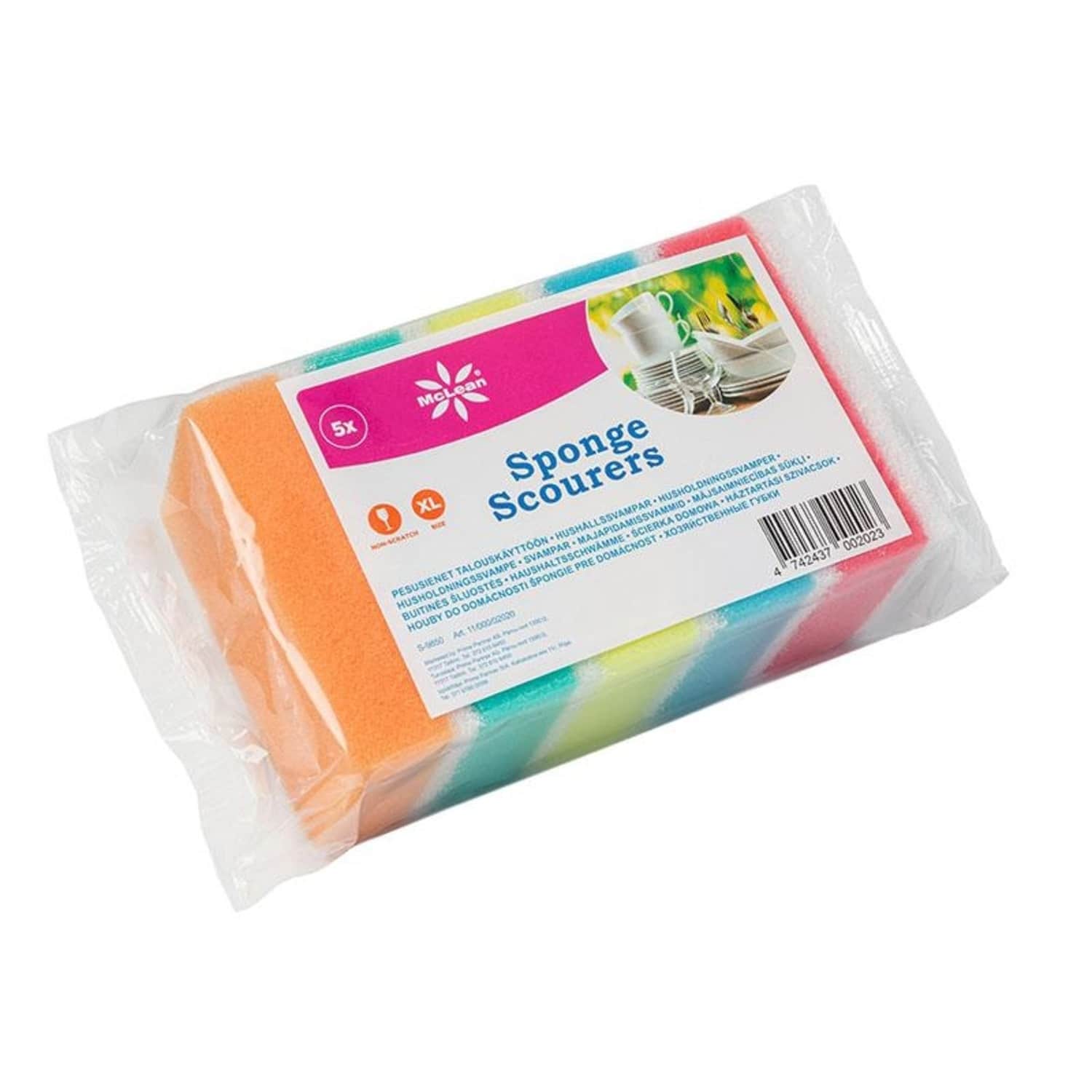 Indų plovimo kempinė MCLEAN, 5 vnt.