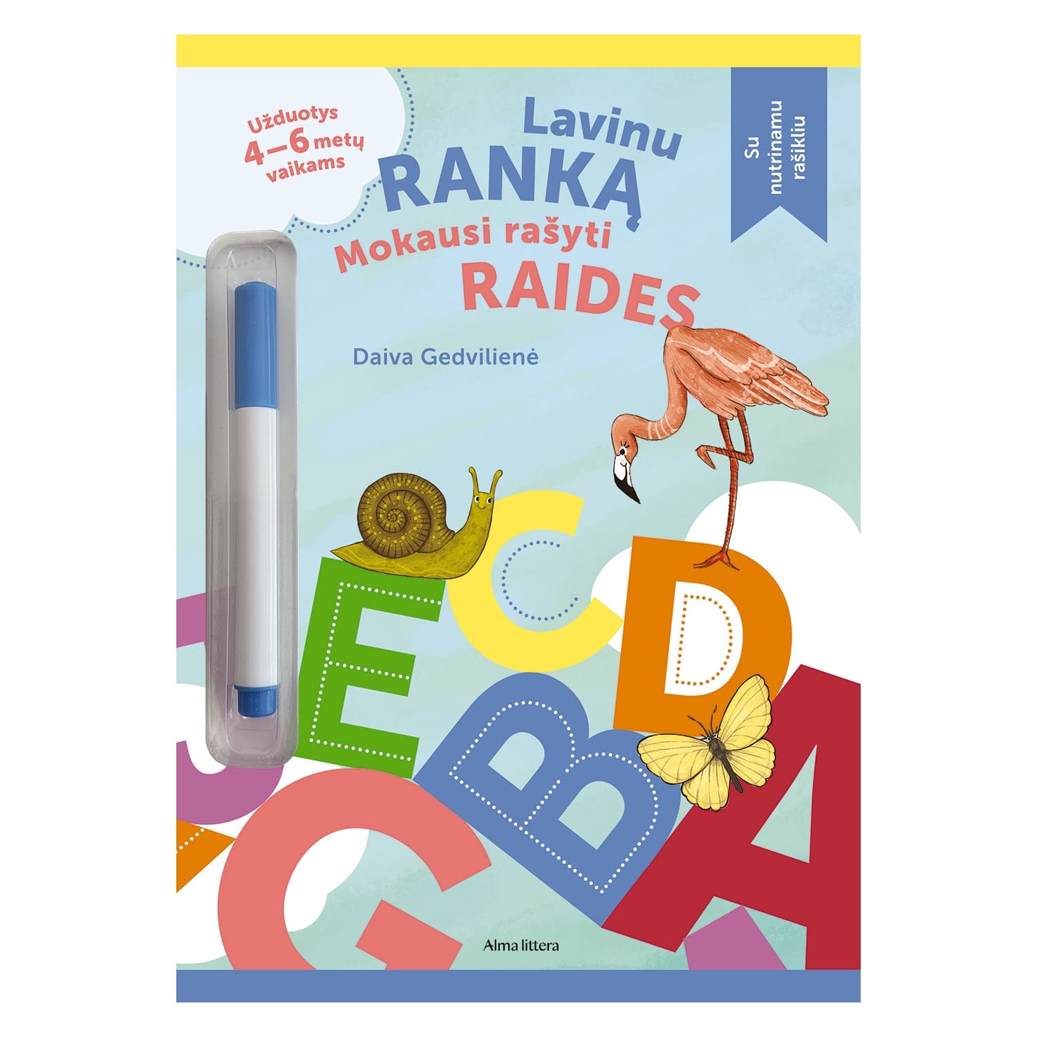 Knyga LAVINU RANKĄ. MOKAUSI RAŠYTI RAIDES