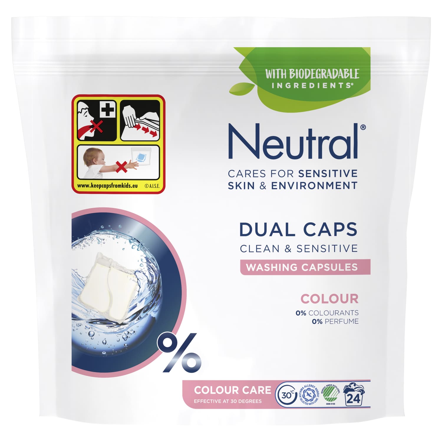 Skalb. kaps. NEUTRAL DUO COLOR WASH, 24 vnt.