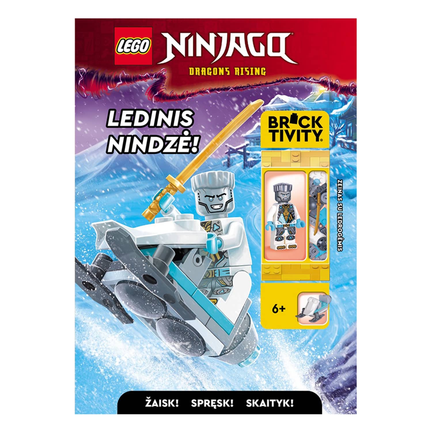 Knyga LEGO® NINJAGO®. LEDINIS NINDZĖ!